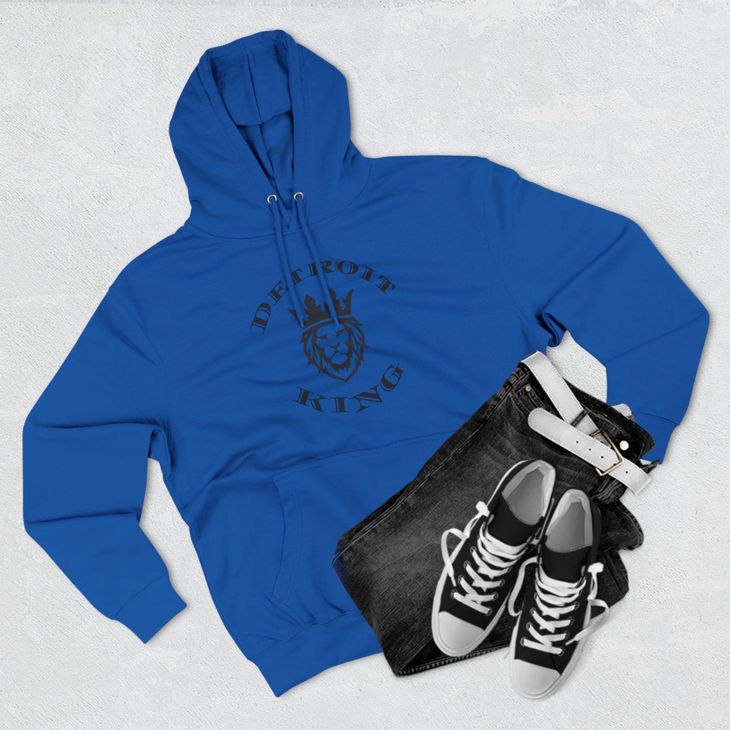 Fleece Hoodie Sovereignty King and Queen Love Unity, I AM KING I embody sovereignty, love and kindness, uplifting, This positive energy extends outward