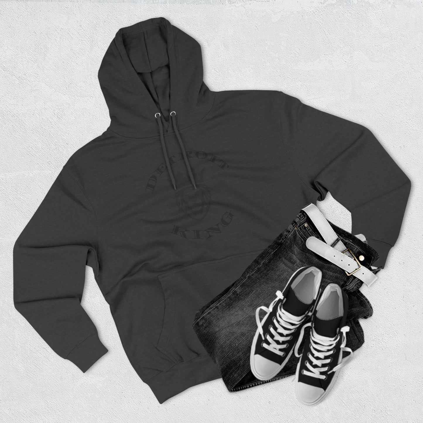 Fleece Hoodie Sovereignty King and Queen Love Unity, I AM KING I embody sovereignty, love and kindness, uplifting, This positive energy extends outward