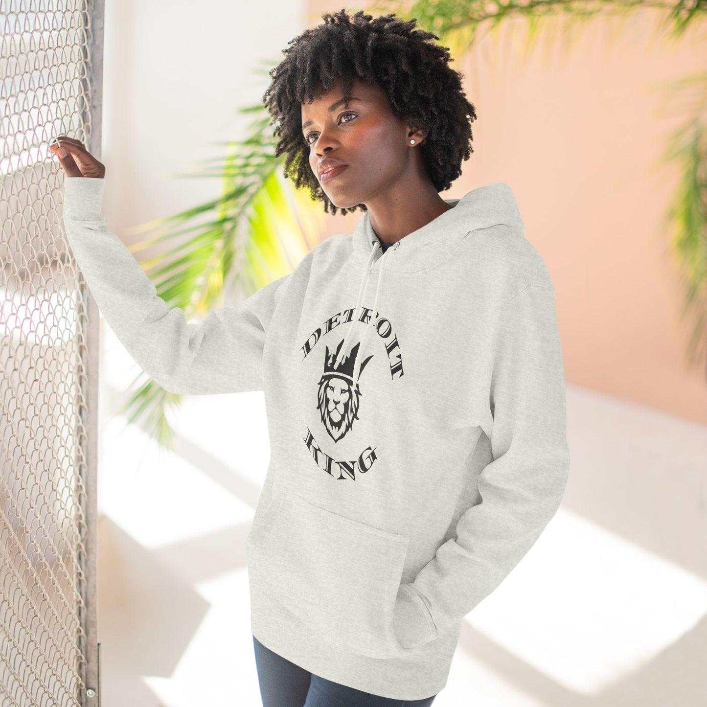 Fleece Hoodie Sovereignty King and Queen Love Unity, I AM KING I embody sovereignty, love and kindness, uplifting, This positive energy extends outward