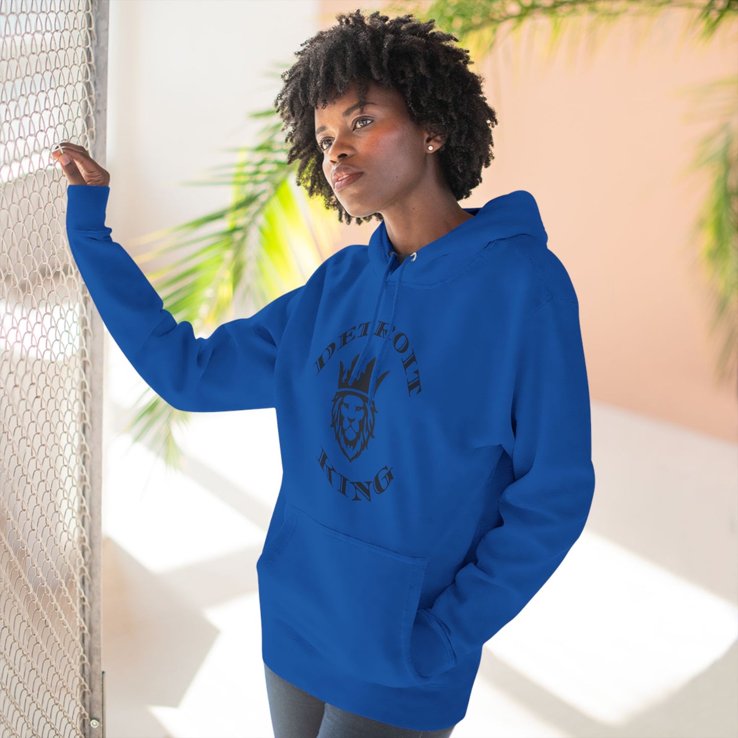 Fleece Hoodie Sovereignty King and Queen Love Unity, I AM KING I embody sovereignty, love and kindness, uplifting, This positive energy extends outward