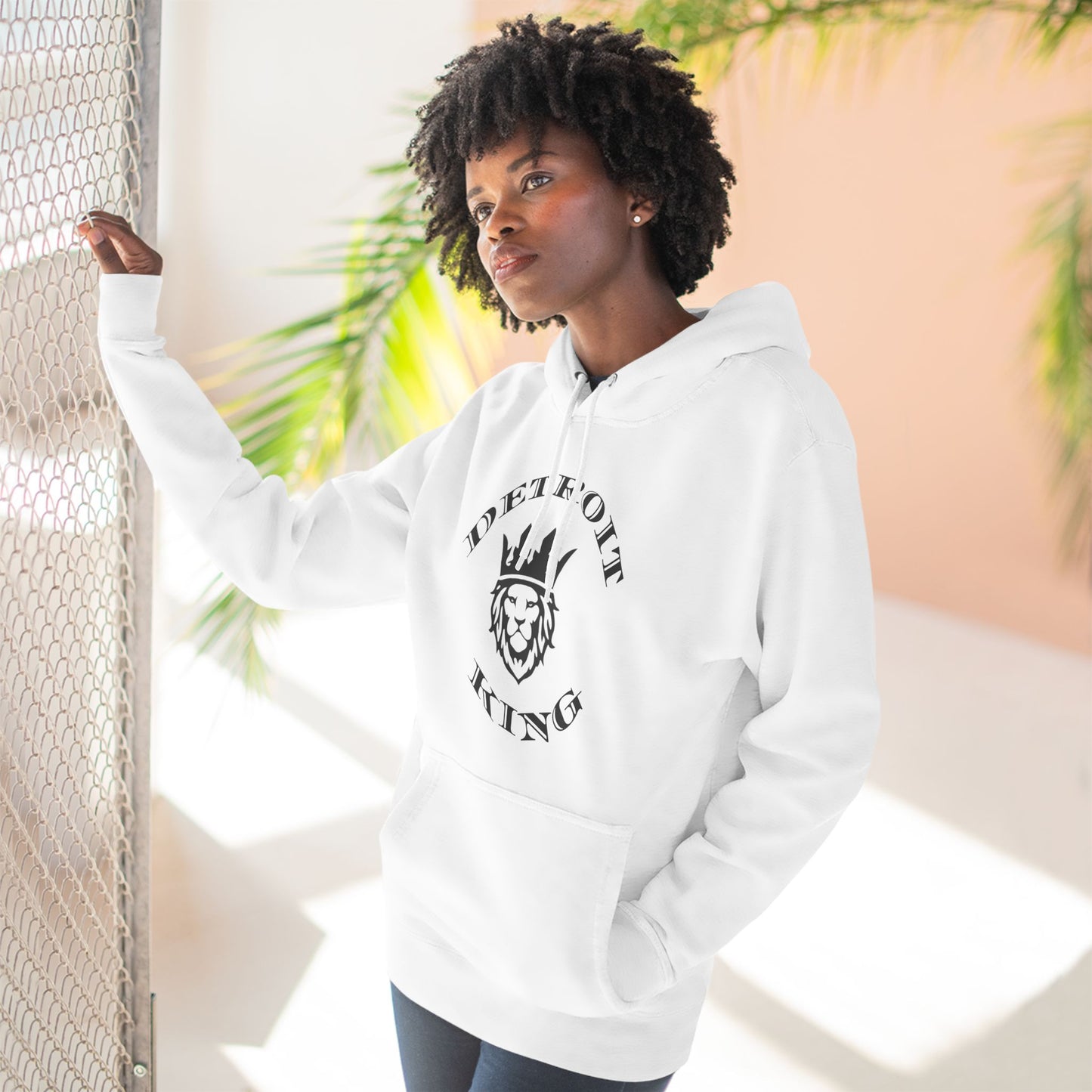 Fleece Hoodie Sovereignty King and Queen Love Unity, I AM KING I embody sovereignty, love and kindness, uplifting, This positive energy extends outward