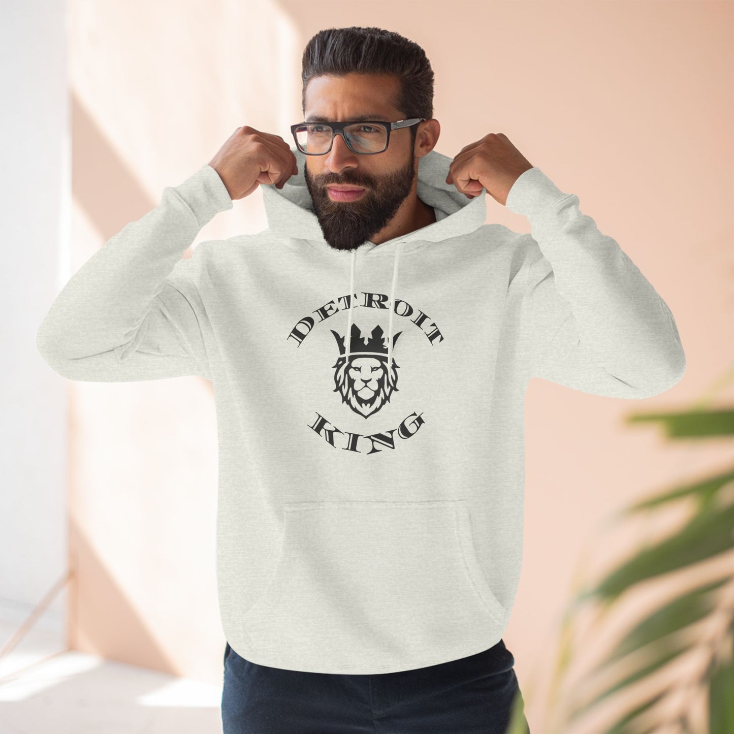 Fleece Hoodie Sovereignty King and Queen Love Unity, I AM KING I embody sovereignty, love and kindness, uplifting, This positive energy extends outward