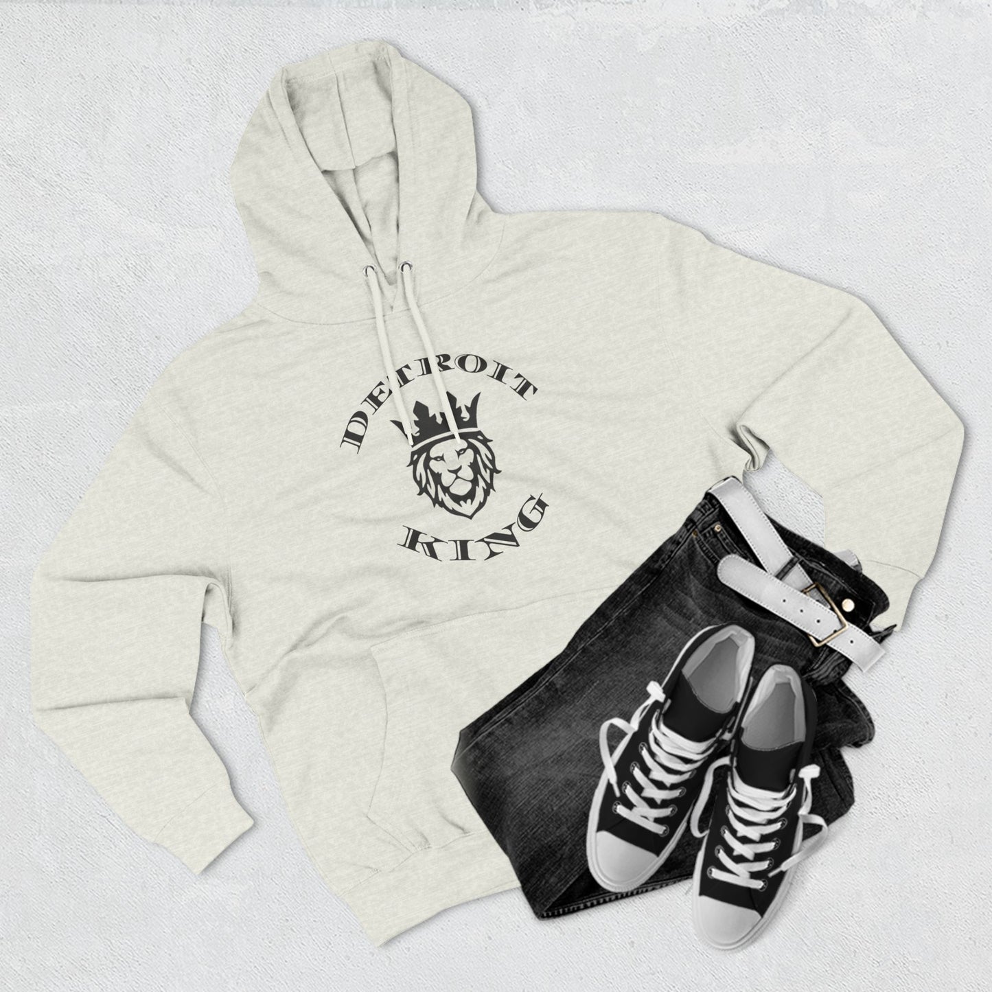 Fleece Hoodie Sovereignty King and Queen Love Unity, I AM KING I embody sovereignty, love and kindness, uplifting, This positive energy extends outward