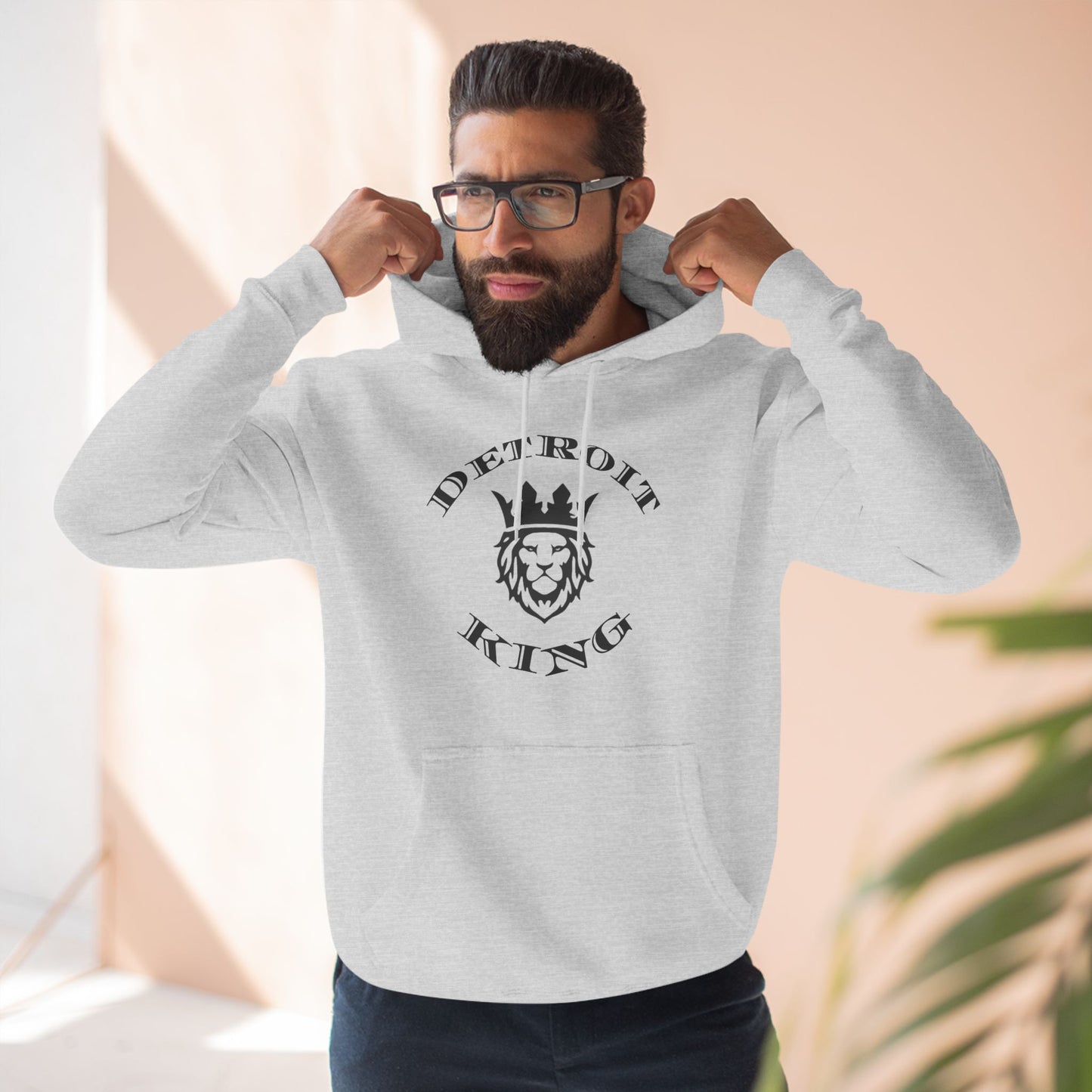 Fleece Hoodie Sovereignty King and Queen Love Unity, I AM KING I embody sovereignty, love and kindness, uplifting, This positive energy extends outward