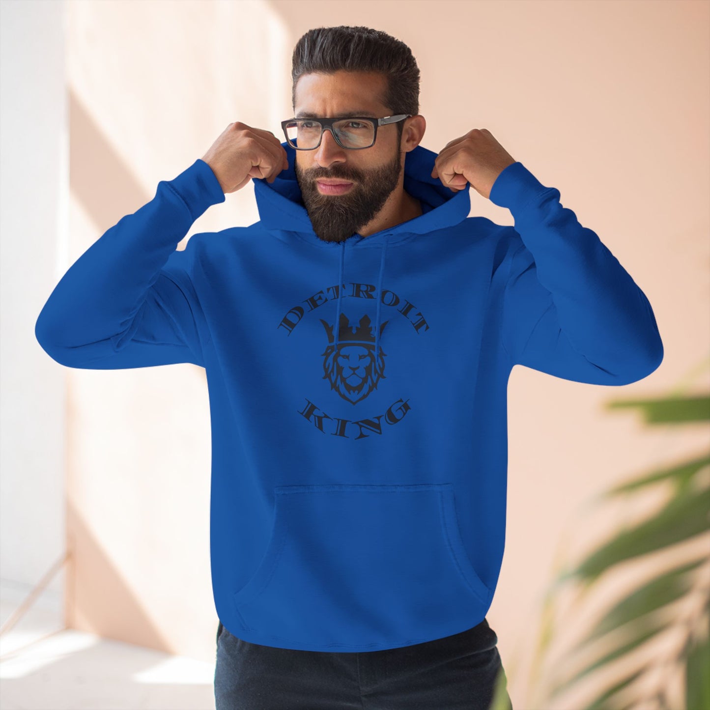 Fleece Hoodie Sovereignty King and Queen Love Unity, I AM KING I embody sovereignty, love and kindness, uplifting, This positive energy extends outward
