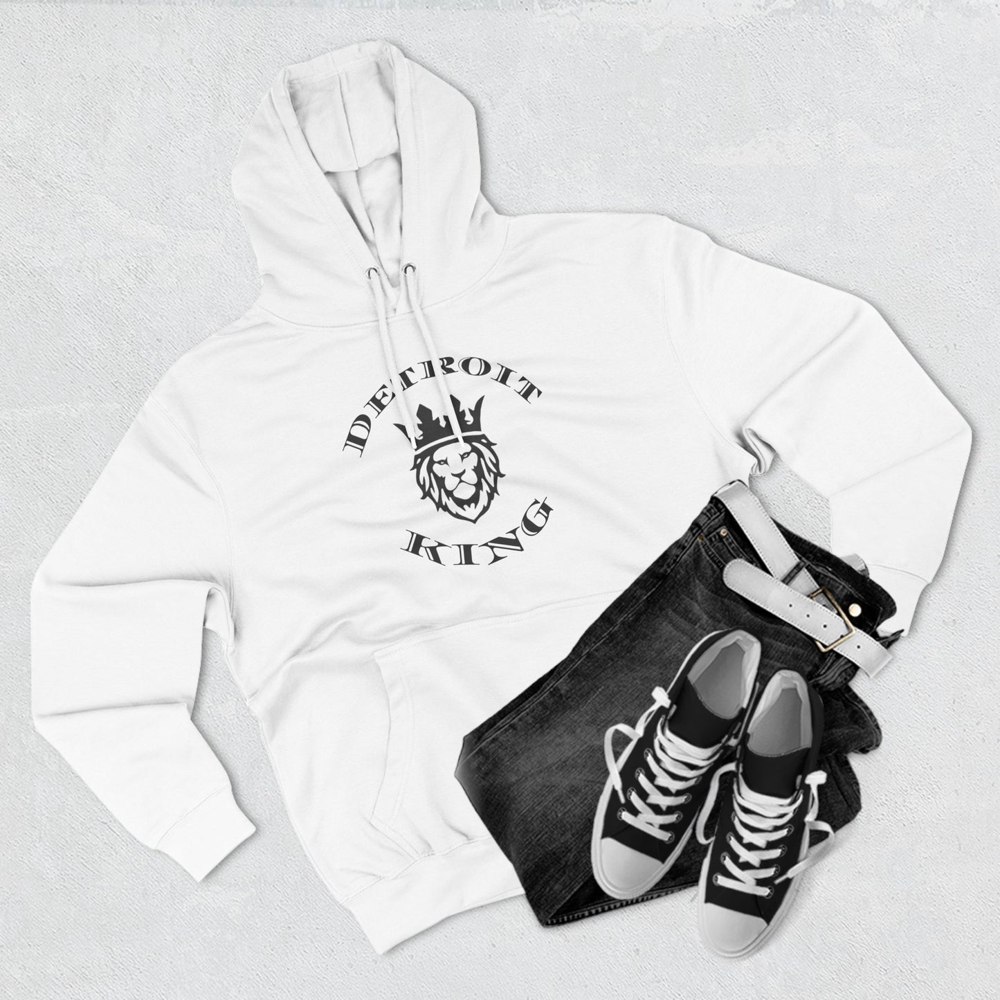 Fleece Hoodie Sovereignty King and Queen Love Unity, I AM KING I embody sovereignty, love and kindness, uplifting, This positive energy extends outward