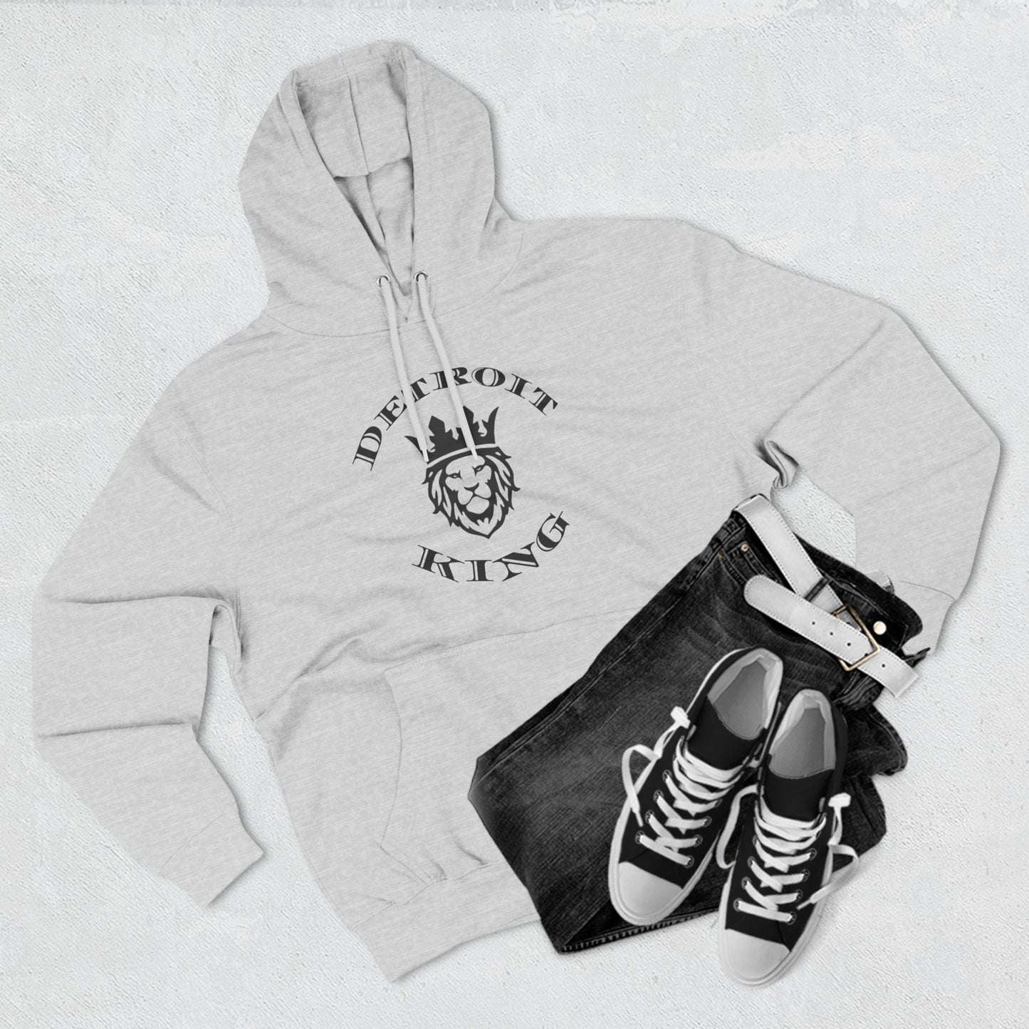 Fleece Hoodie Sovereignty King and Queen Love Unity, I AM KING I embody sovereignty, love and kindness, uplifting, This positive energy extends outward