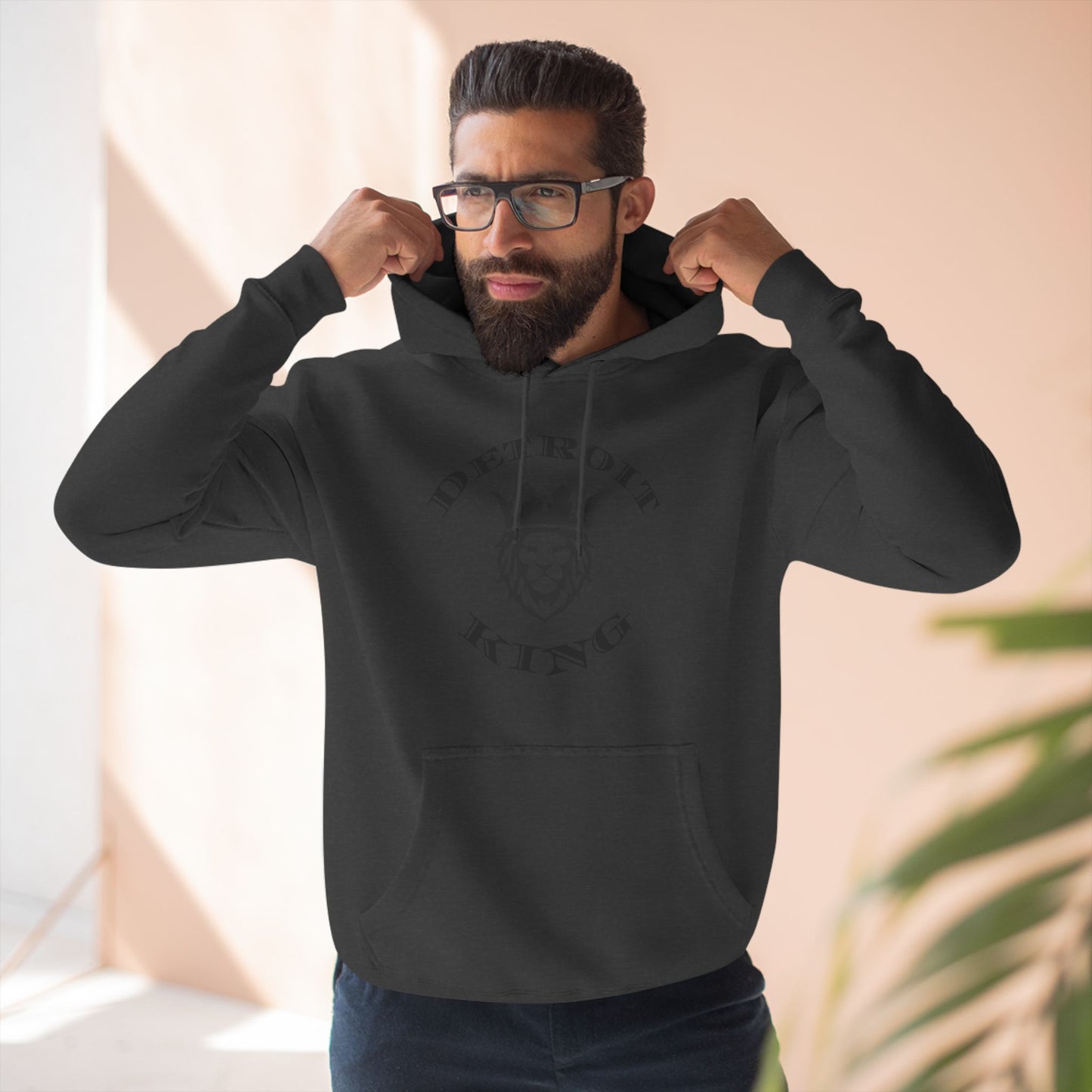 Fleece Hoodie Sovereignty King and Queen Love Unity, I AM KING I embody sovereignty, love and kindness, uplifting, This positive energy extends outward