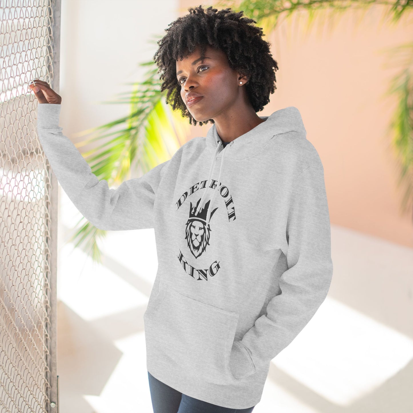 Fleece Hoodie Sovereignty King and Queen Love Unity, I AM KING I embody sovereignty, love and kindness, uplifting, This positive energy extends outward