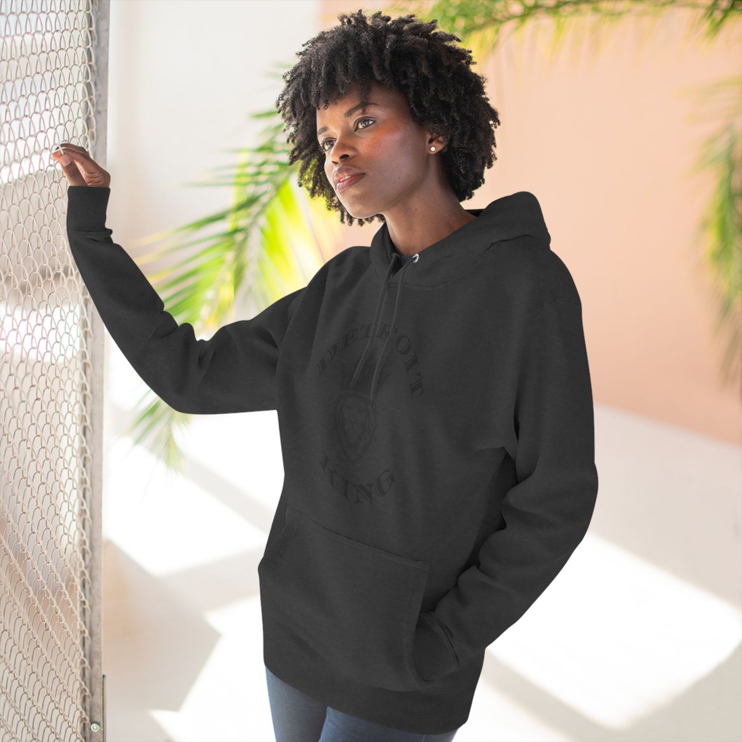 Fleece Hoodie Sovereignty King and Queen Love Unity, I AM KING I embody sovereignty, love and kindness, uplifting, This positive energy extends outward