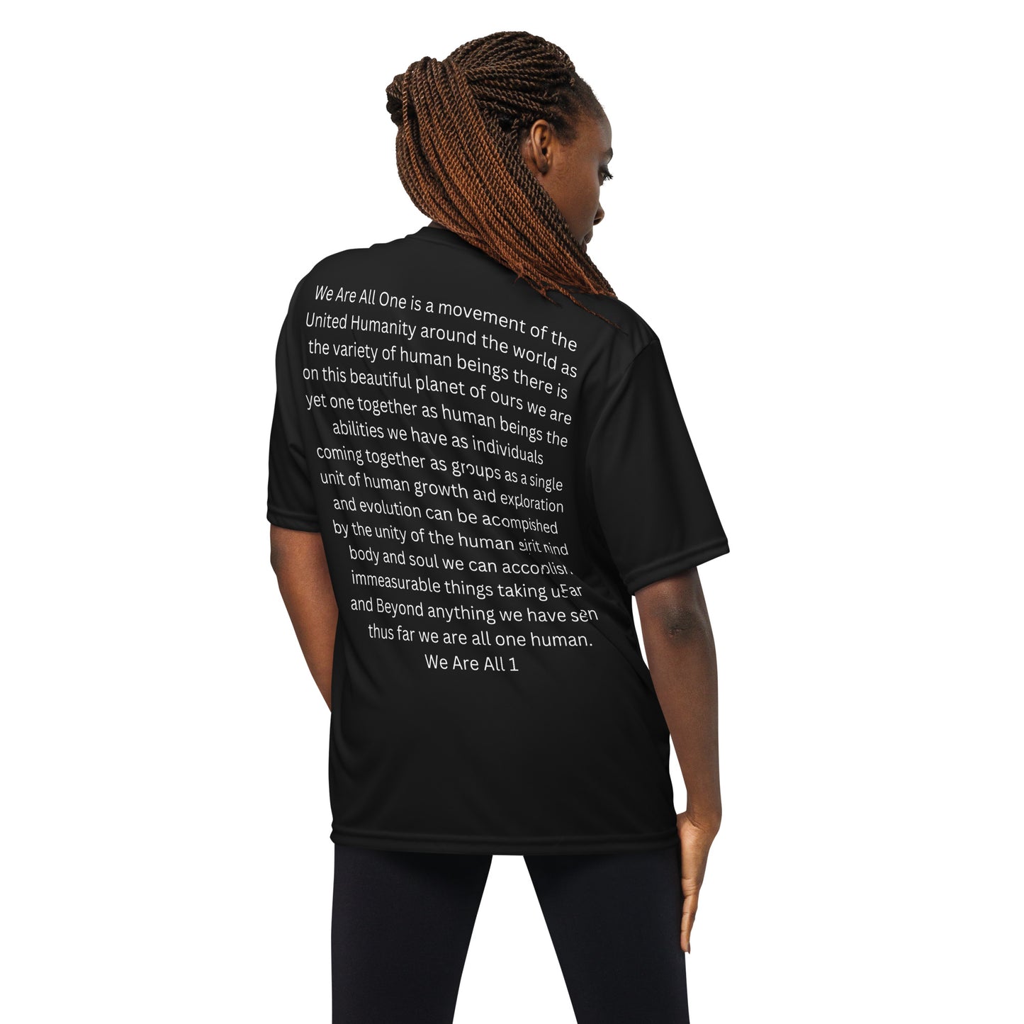 Unisex performance crew neck t-shirt