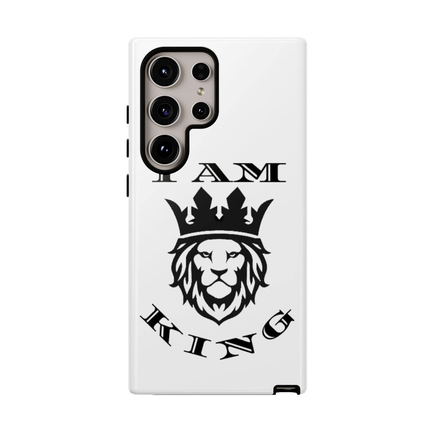 I Am King Lion Phone Case - Tough & Stylish Protection for Confidence, I Am King, I Am Queen, leadership, ruling, family, uplifting, kindness, King, Queen, Love, Lion