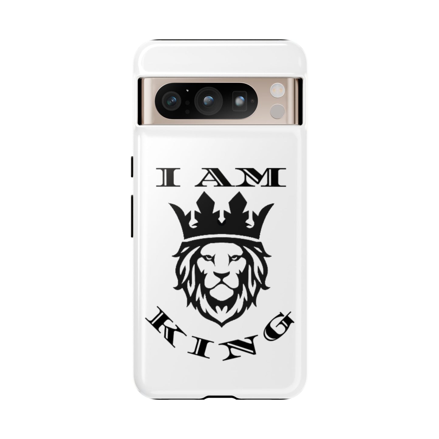 I Am King Lion Phone Case - Tough & Stylish Protection for Confidence, I Am King, I Am Queen, leadership, ruling, family, uplifting, kindness, King, Queen, Love, Lion