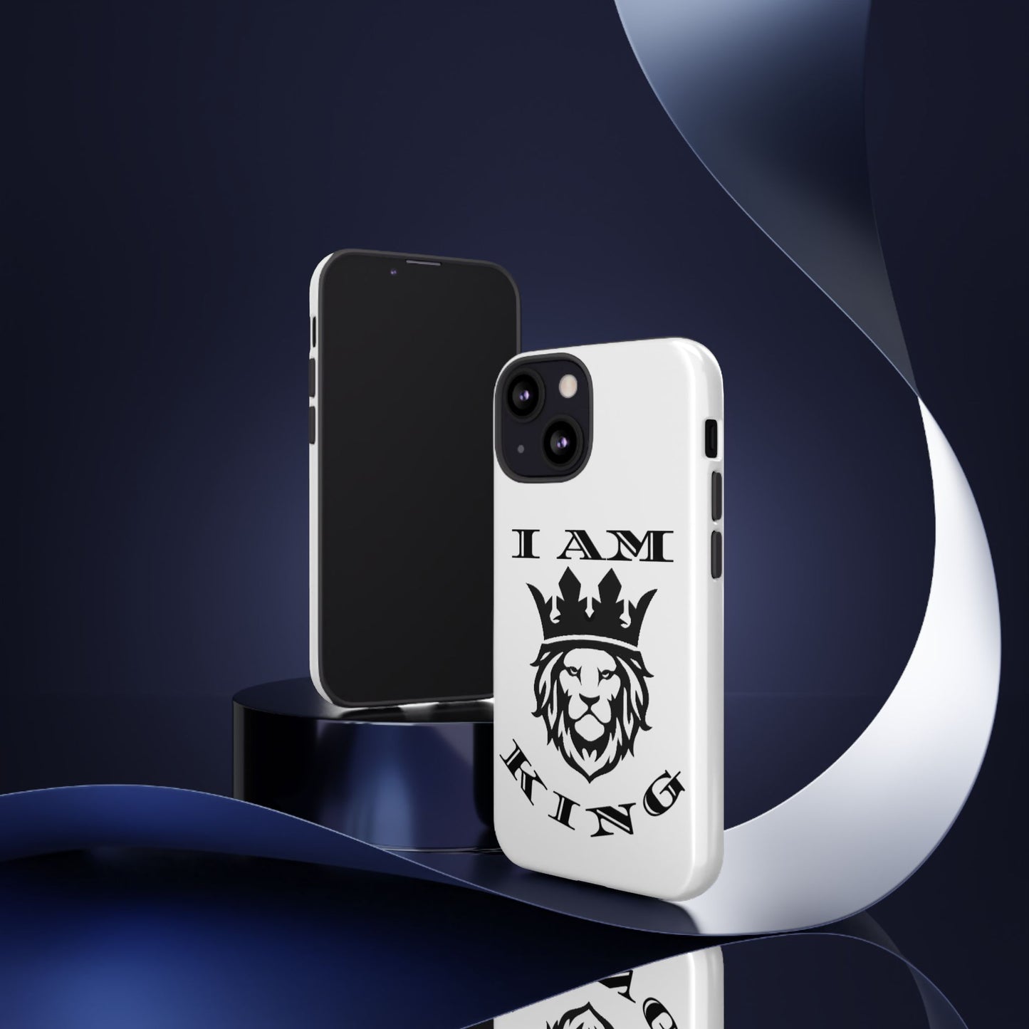 I Am King Lion Phone Case - Tough & Stylish Protection for Confidence, I Am King, I Am Queen, leadership, ruling, family, uplifting, kindness, King, Queen, Love, Lion