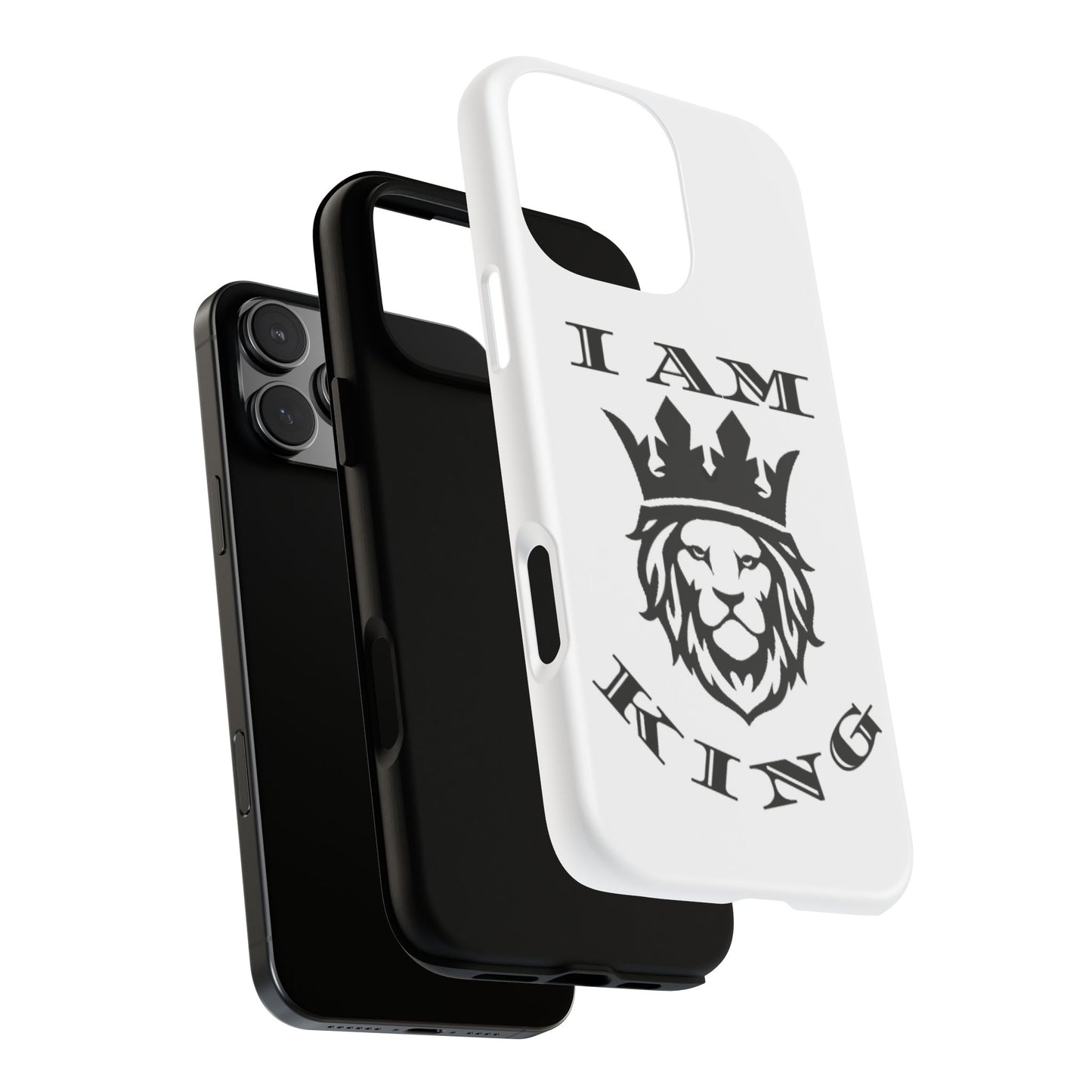 I Am King Lion Phone Case - Tough & Stylish Protection for Confidence, I Am King, I Am Queen, leadership, ruling, family, uplifting, kindness, King, Queen, Love, Lion