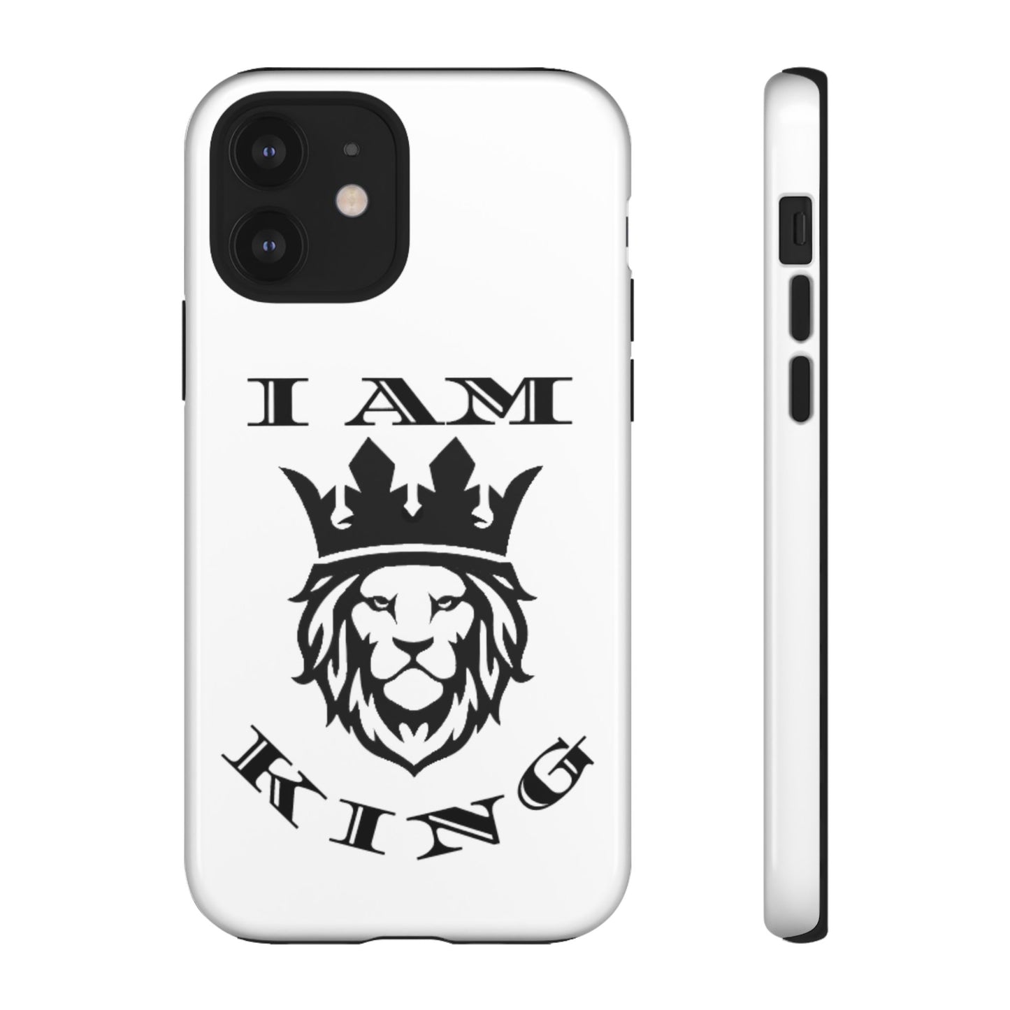 I Am King Lion Phone Case - Tough & Stylish Protection for Confidence, I Am King, I Am Queen, leadership, ruling, family, uplifting, kindness, King, Queen, Love, Lion