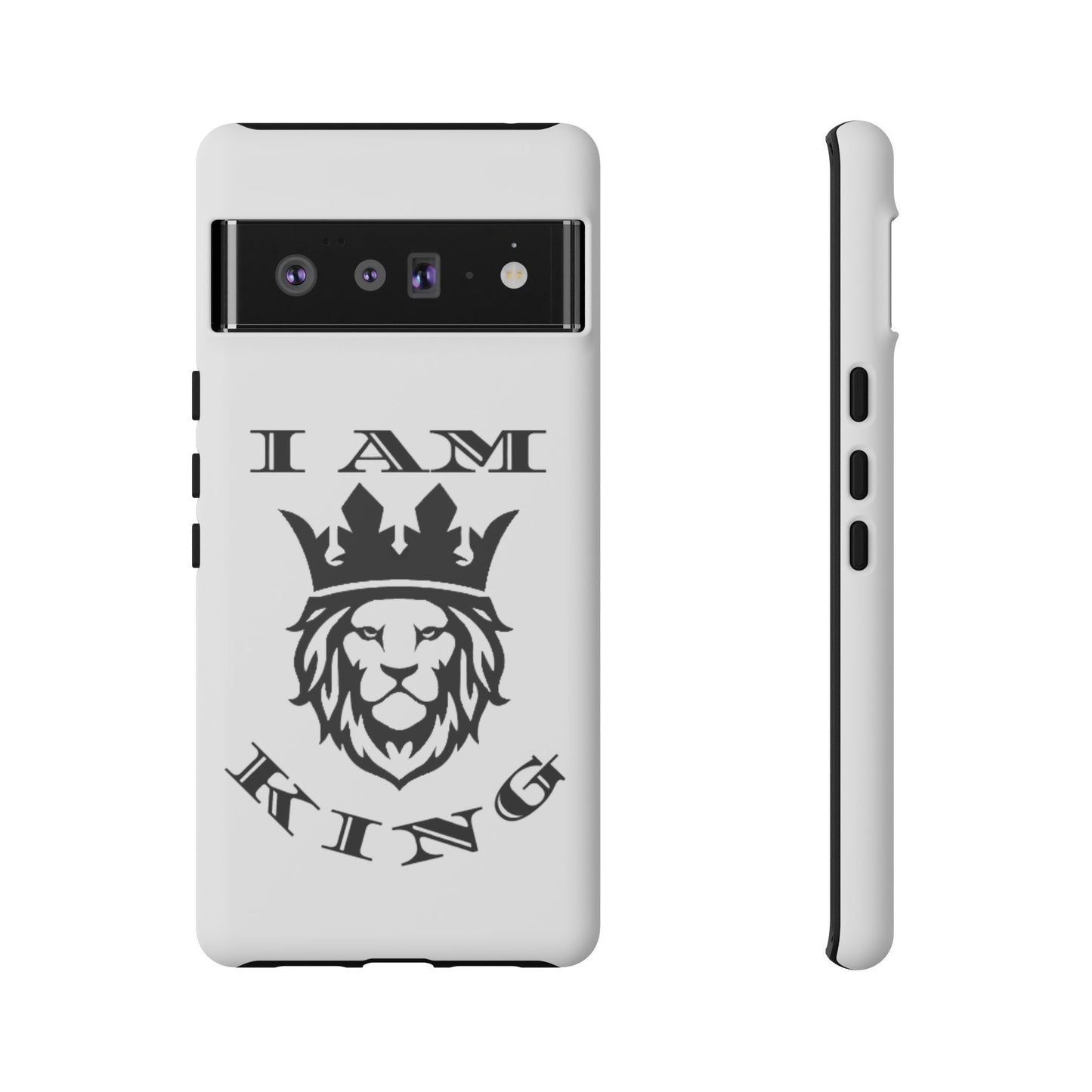 I Am King Lion Phone Case - Tough & Stylish Protection for Confidence, I Am King, I Am Queen, leadership, ruling, family, uplifting, kindness, King, Queen, Love, Lion