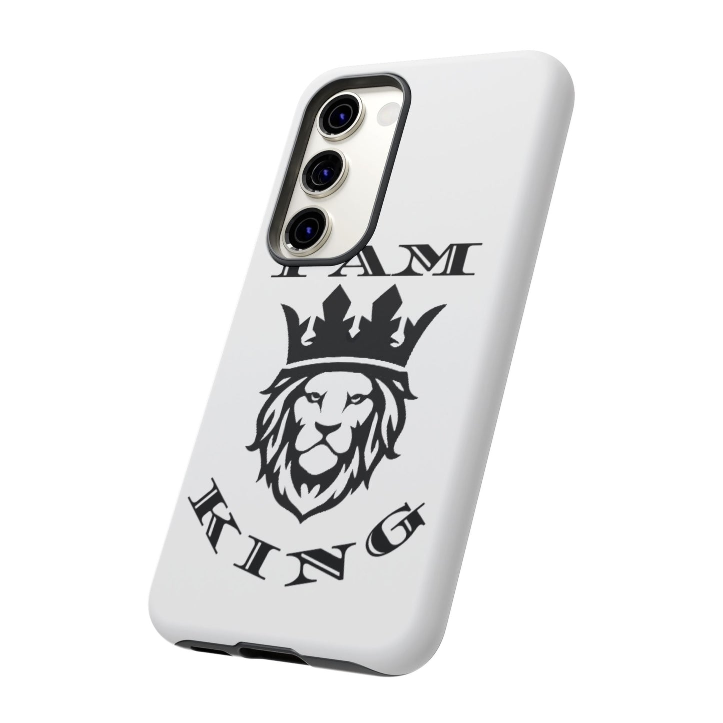 I Am King Lion Phone Case - Tough & Stylish Protection for Confidence, I Am King, I Am Queen, leadership, ruling, family, uplifting, kindness, King, Queen, Love, Lion