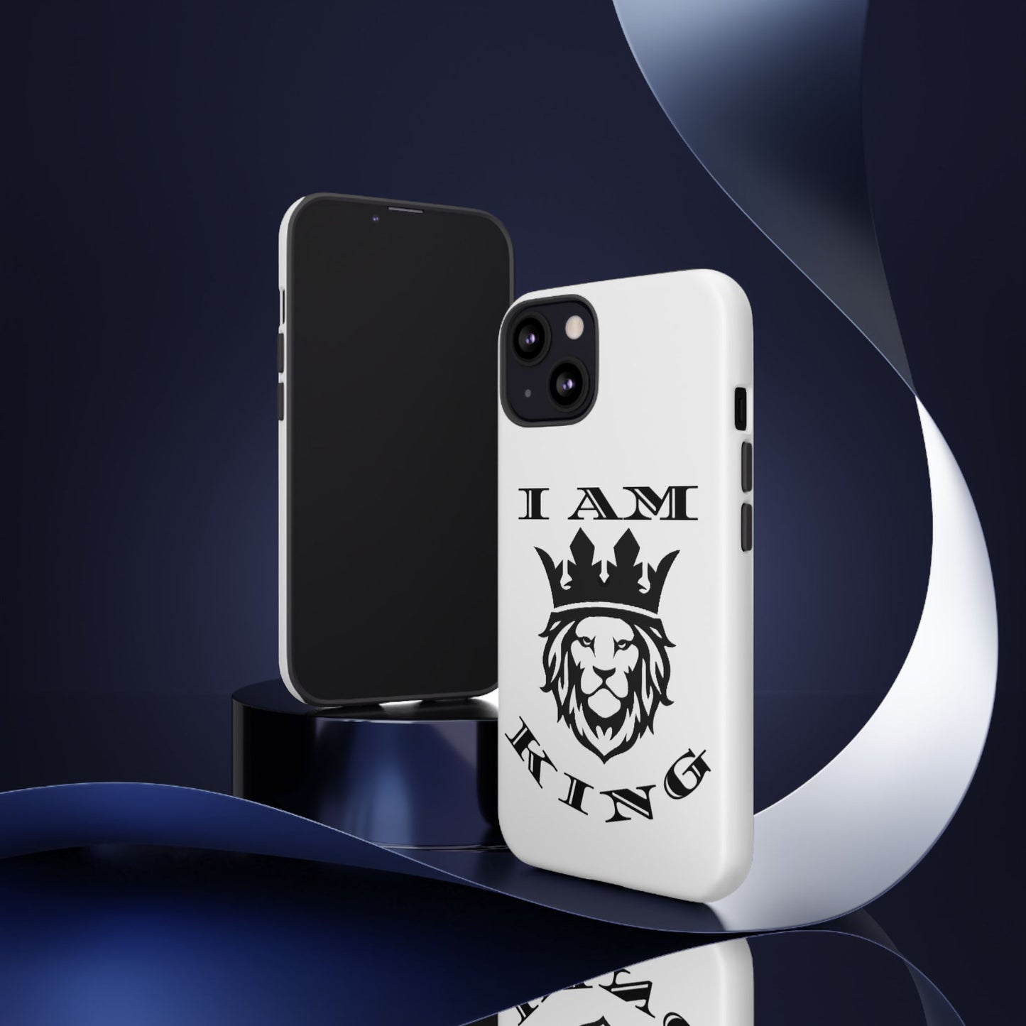 I Am King Lion Phone Case - Tough & Stylish Protection for Confidence, I Am King, I Am Queen, leadership, ruling, family, uplifting, kindness, King, Queen, Love, Lion