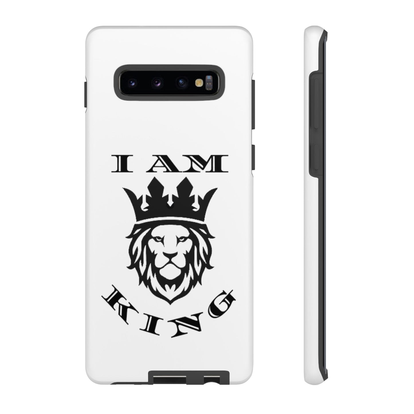 I Am King Lion Phone Case - Tough & Stylish Protection for Confidence, I Am King, I Am Queen, leadership, ruling, family, uplifting, kindness, King, Queen, Love, Lion