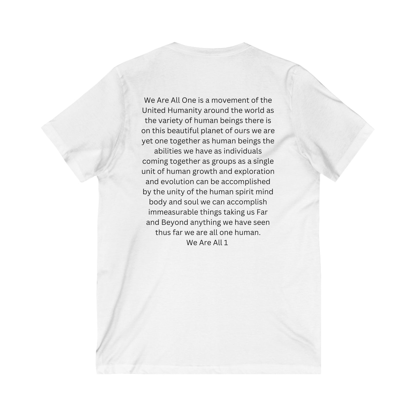 Unisex Jersey Short Sleeve V-Neck Tee