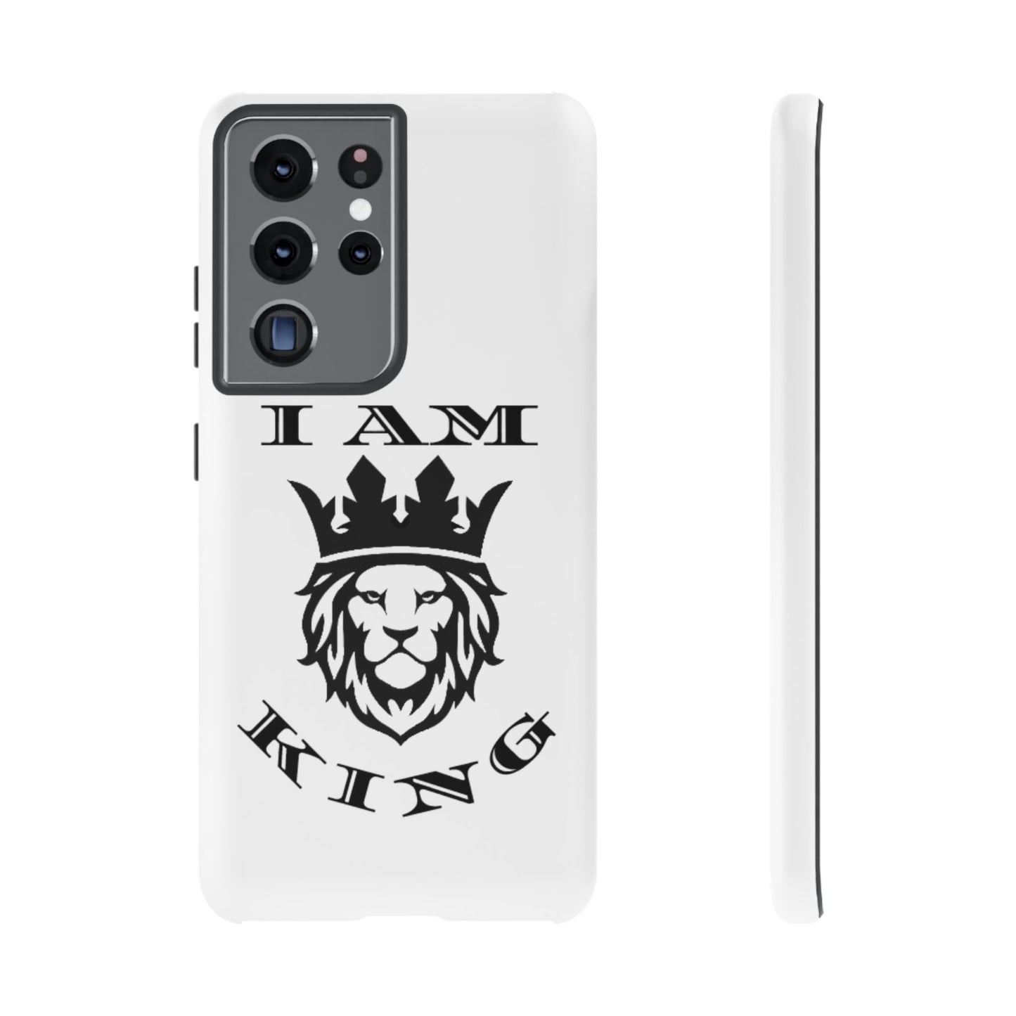 I Am King Lion Phone Case - Tough & Stylish Protection for Confidence, I Am King, I Am Queen, leadership, ruling, family, uplifting, kindness, King, Queen, Love, Lion
