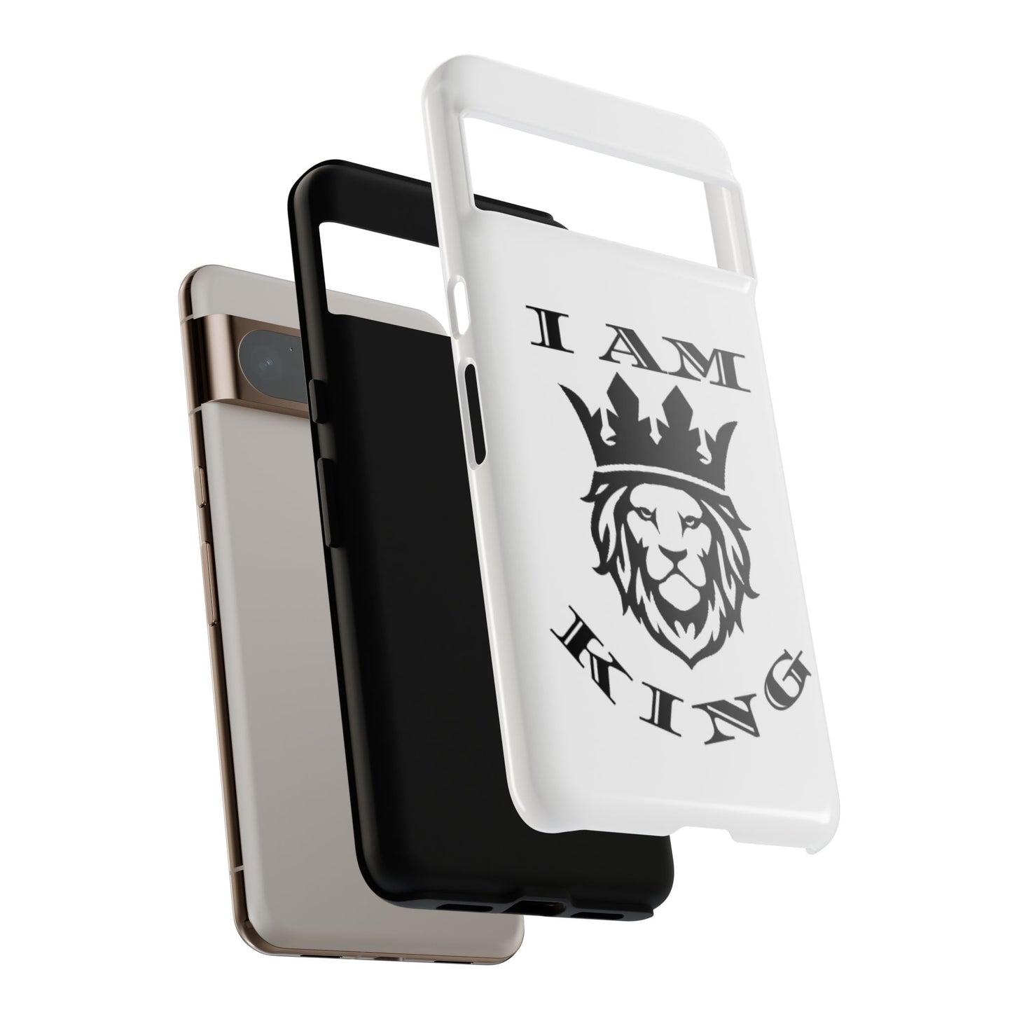 I Am King Lion Phone Case - Tough & Stylish Protection for Confidence, I Am King, I Am Queen, leadership, ruling, family, uplifting, kindness, King, Queen, Love, Lion