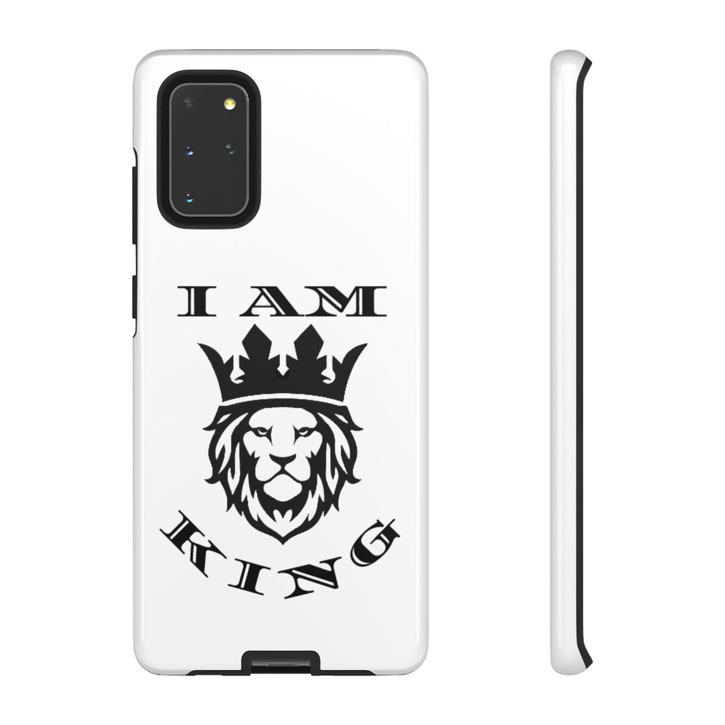 I Am King Lion Phone Case - Tough & Stylish Protection for Confidence, I Am King, I Am Queen, leadership, ruling, family, uplifting, kindness, King, Queen, Love, Lion