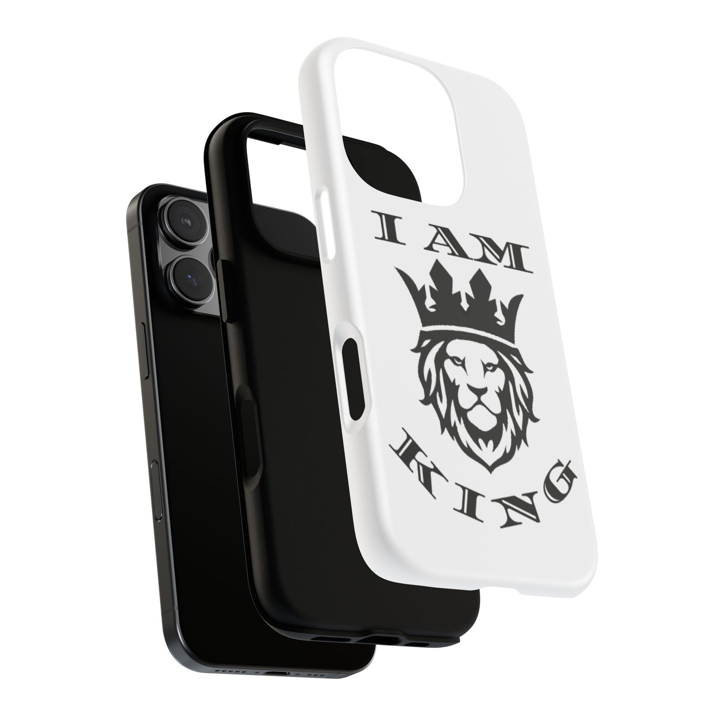 I Am King Lion Phone Case - Tough & Stylish Protection for Confidence, I Am King, I Am Queen, leadership, ruling, family, uplifting, kindness, King, Queen, Love, Lion
