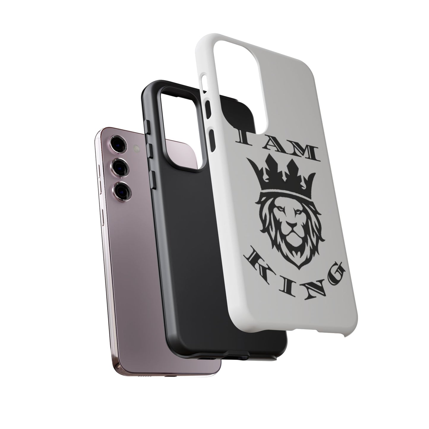 I Am King Lion Phone Case - Tough & Stylish Protection for Confidence, I Am King, I Am Queen, leadership, ruling, family, uplifting, kindness, King, Queen, Love, Lion