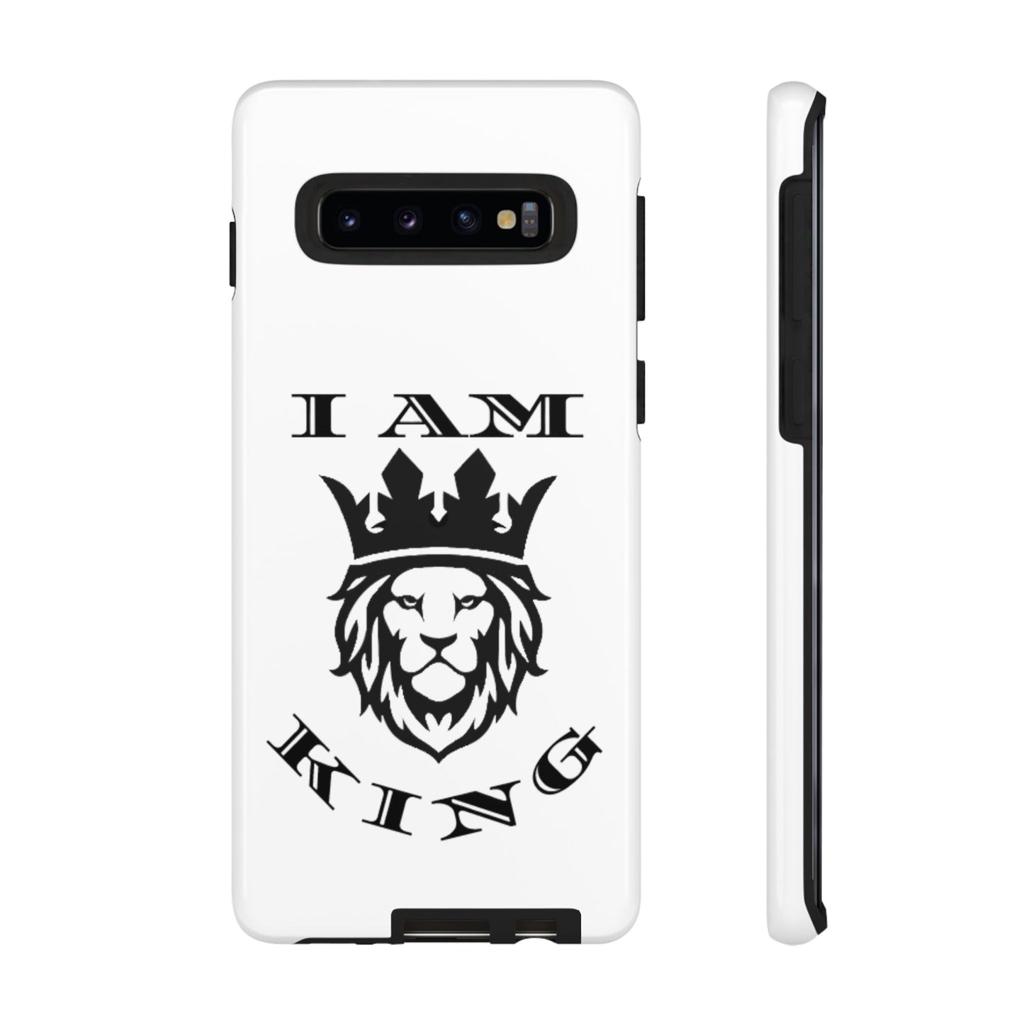 I Am King Lion Phone Case - Tough & Stylish Protection for Confidence, I Am King, I Am Queen, leadership, ruling, family, uplifting, kindness, King, Queen, Love, Lion