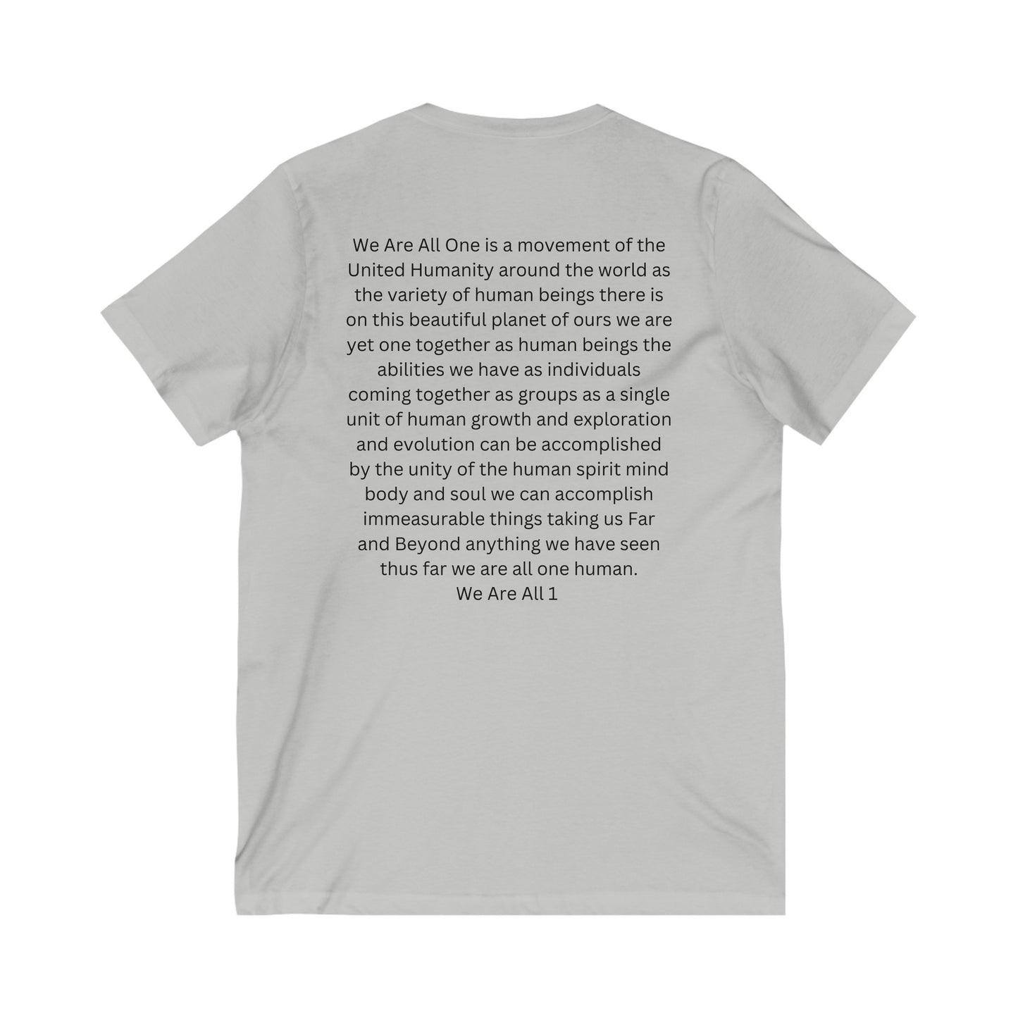 Unisex Jersey Short Sleeve V-Neck Tee