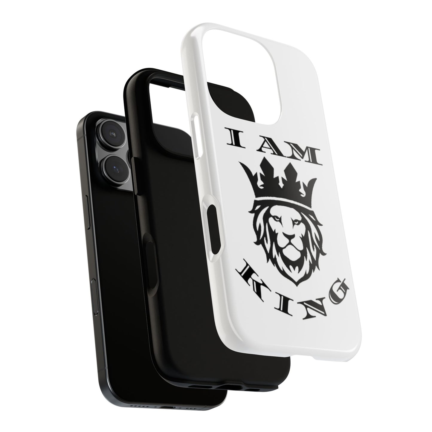 I Am King Lion Phone Case - Tough & Stylish Protection for Confidence, I Am King, I Am Queen, leadership, ruling, family, uplifting, kindness, King, Queen, Love, Lion