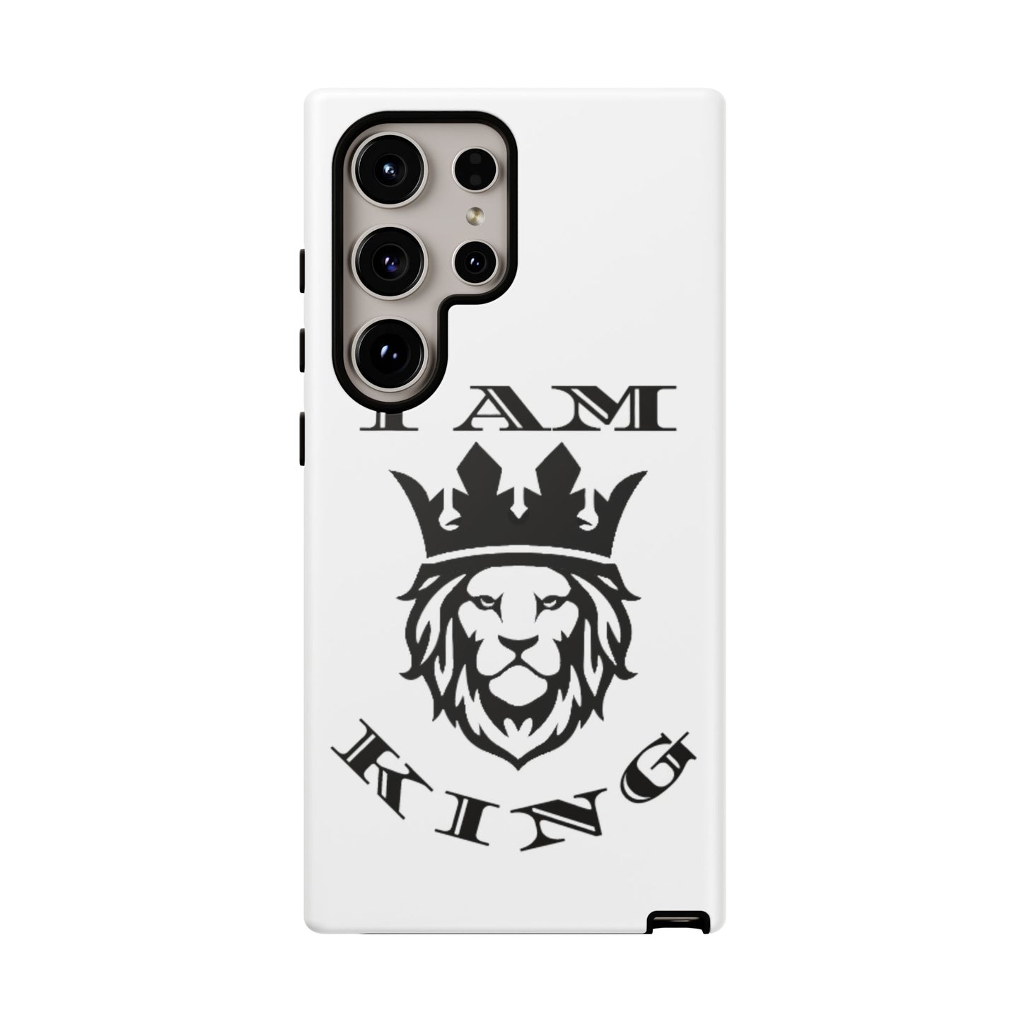 I Am King Lion Phone Case - Tough & Stylish Protection for Confidence, I Am King, I Am Queen, leadership, ruling, family, uplifting, kindness, King, Queen, Love, Lion