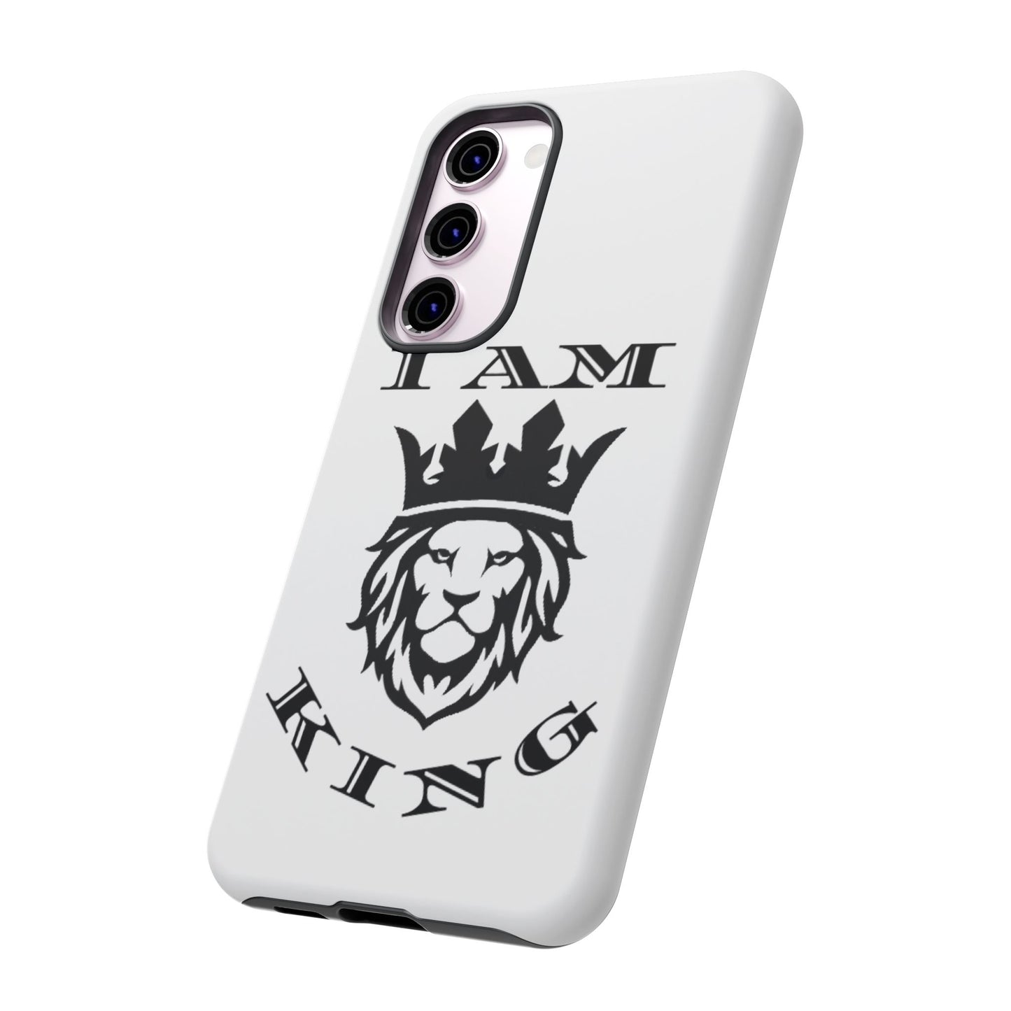 I Am King Lion Phone Case - Tough & Stylish Protection for Confidence, I Am King, I Am Queen, leadership, ruling, family, uplifting, kindness, King, Queen, Love, Lion