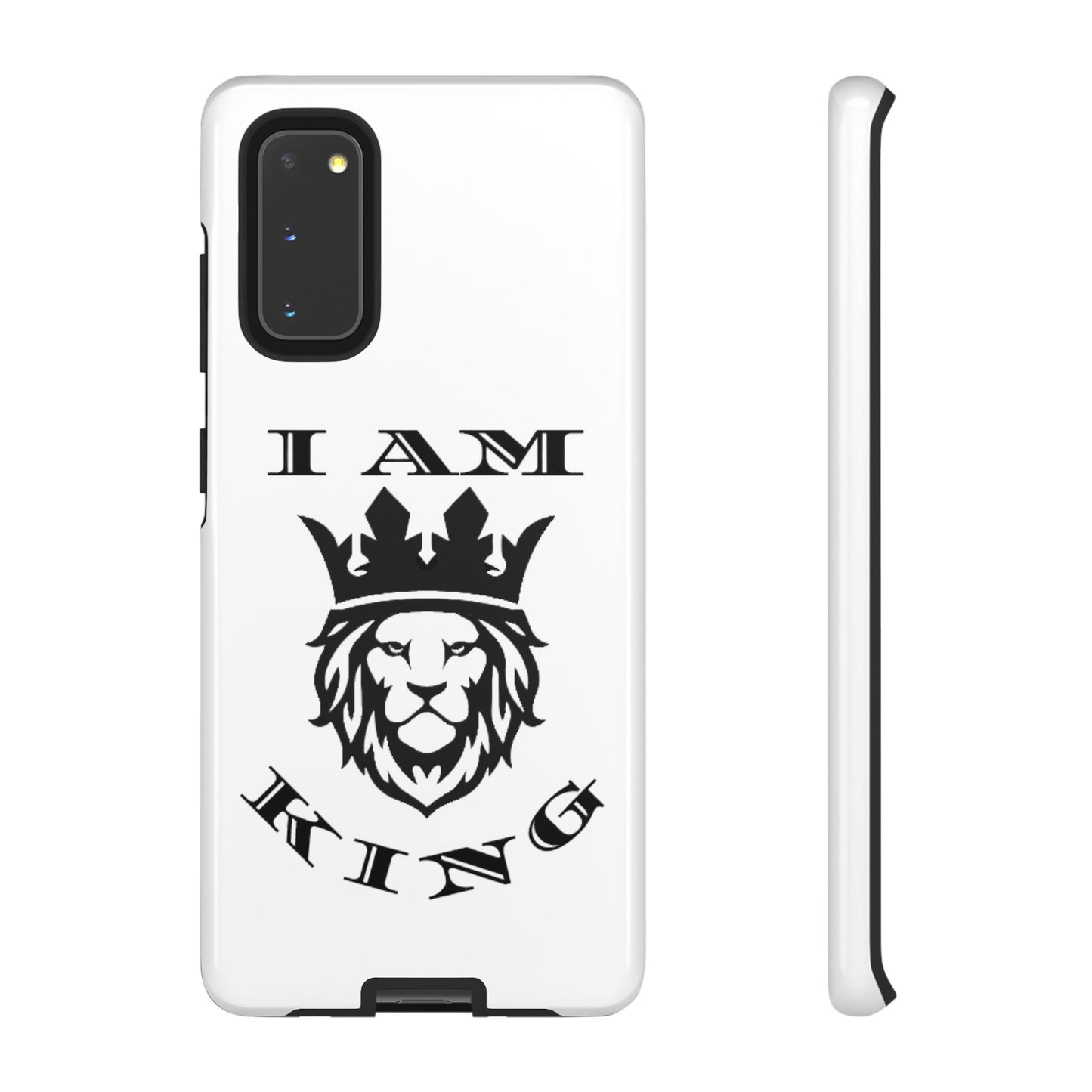 I Am King Lion Phone Case - Tough & Stylish Protection for Confidence, I Am King, I Am Queen, leadership, ruling, family, uplifting, kindness, King, Queen, Love, Lion