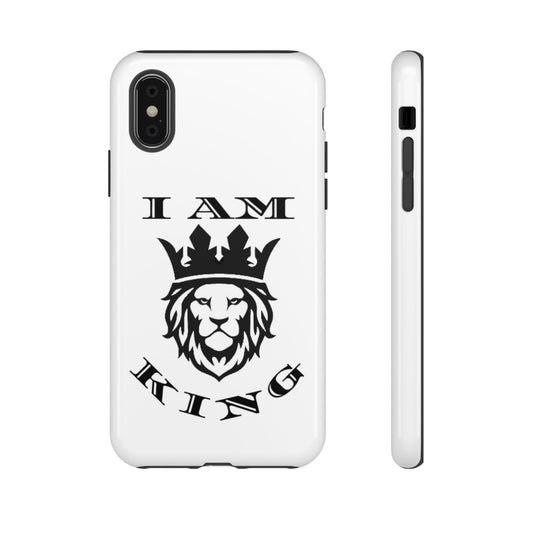 I Am King Lion Phone Case - Tough & Stylish Protection for Confidence, I Am King, I Am Queen, leadership, ruling, family, uplifting, kindness, King, Queen, Love, Lion