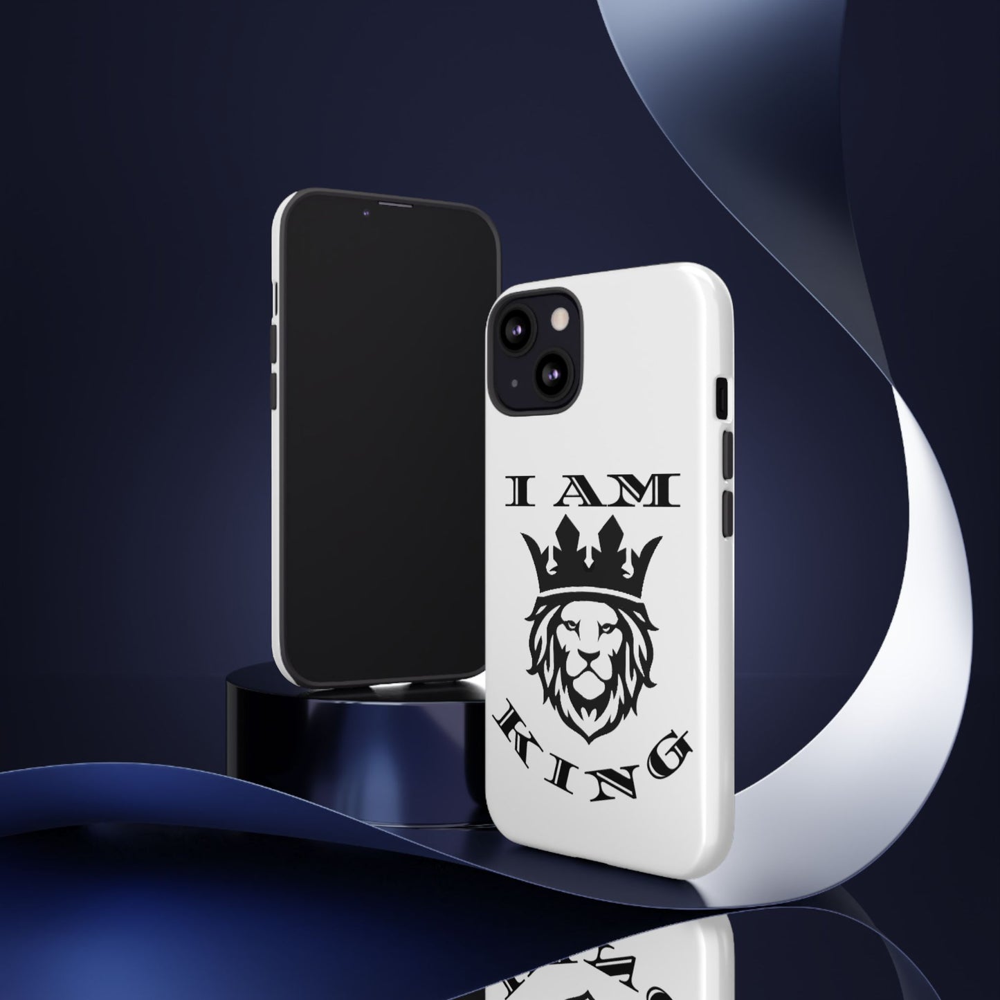 I Am King Lion Phone Case - Tough & Stylish Protection for Confidence, I Am King, I Am Queen, leadership, ruling, family, uplifting, kindness, King, Queen, Love, Lion