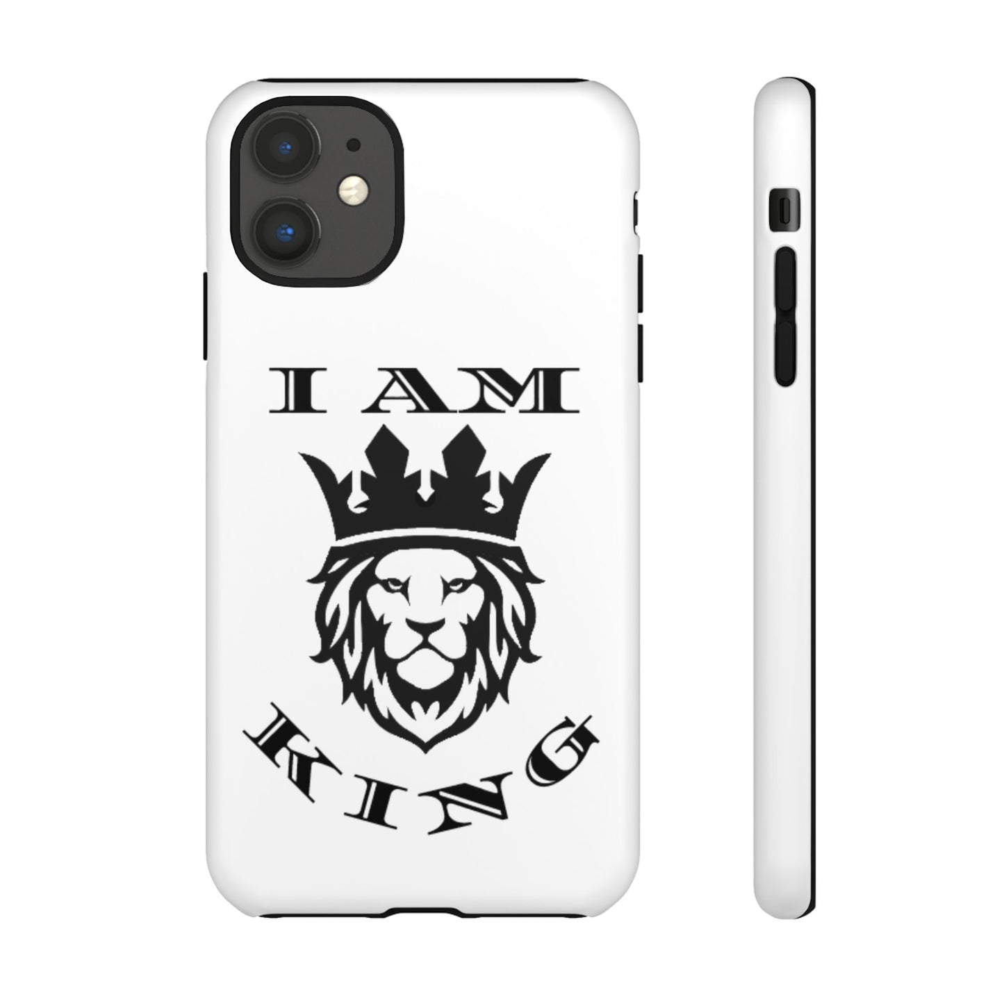 I Am King Lion Phone Case - Tough & Stylish Protection for Confidence, I Am King, I Am Queen, leadership, ruling, family, uplifting, kindness, King, Queen, Love, Lion