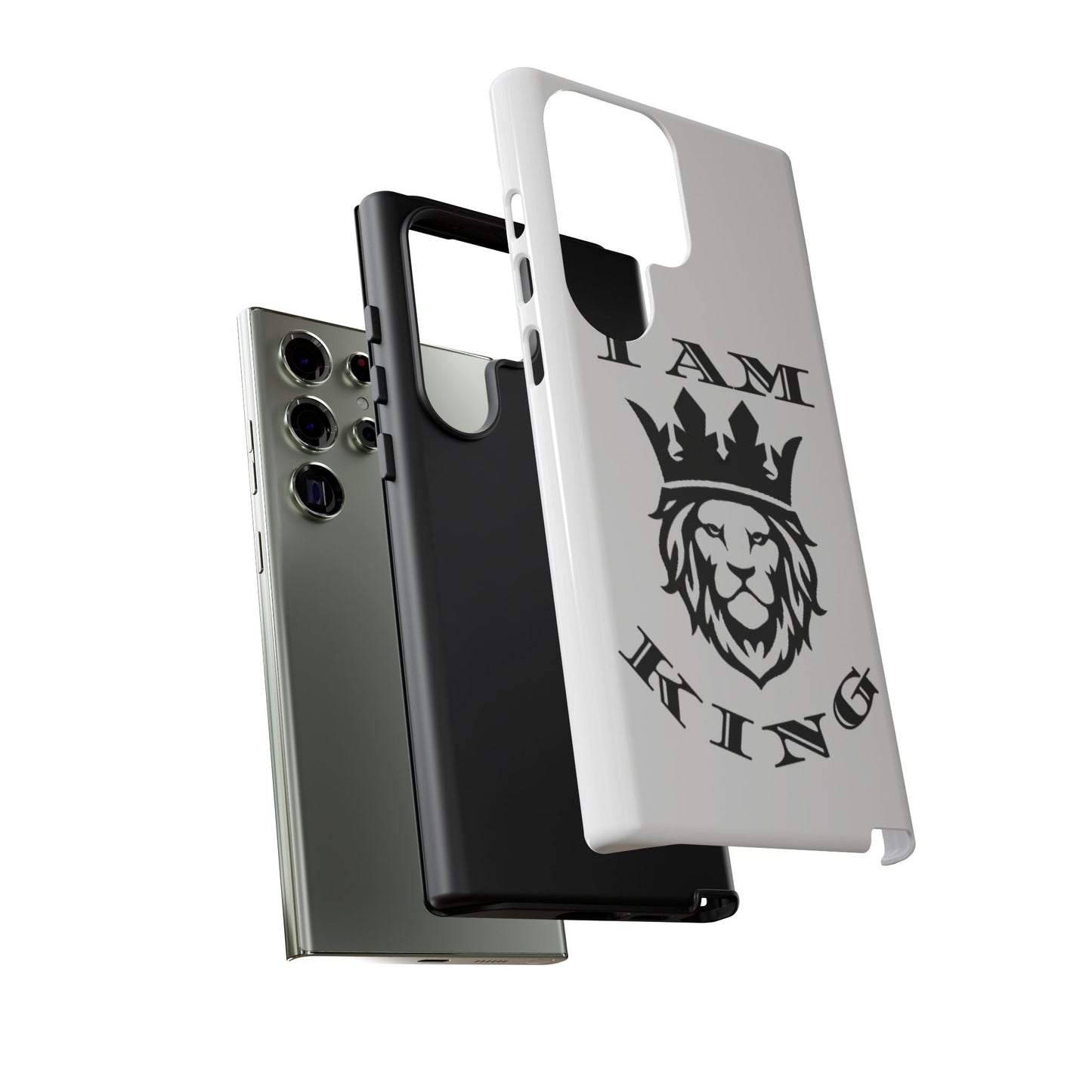 I Am King Lion Phone Case - Tough & Stylish Protection for Confidence, I Am King, I Am Queen, leadership, ruling, family, uplifting, kindness, King, Queen, Love, Lion