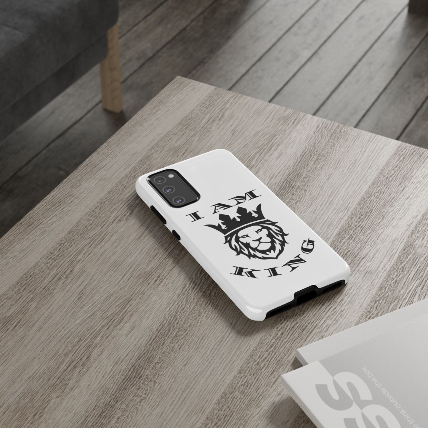 I Am King Lion Phone Case - Tough & Stylish Protection for Confidence, I Am King, I Am Queen, leadership, ruling, family, uplifting, kindness, King, Queen, Love, Lion