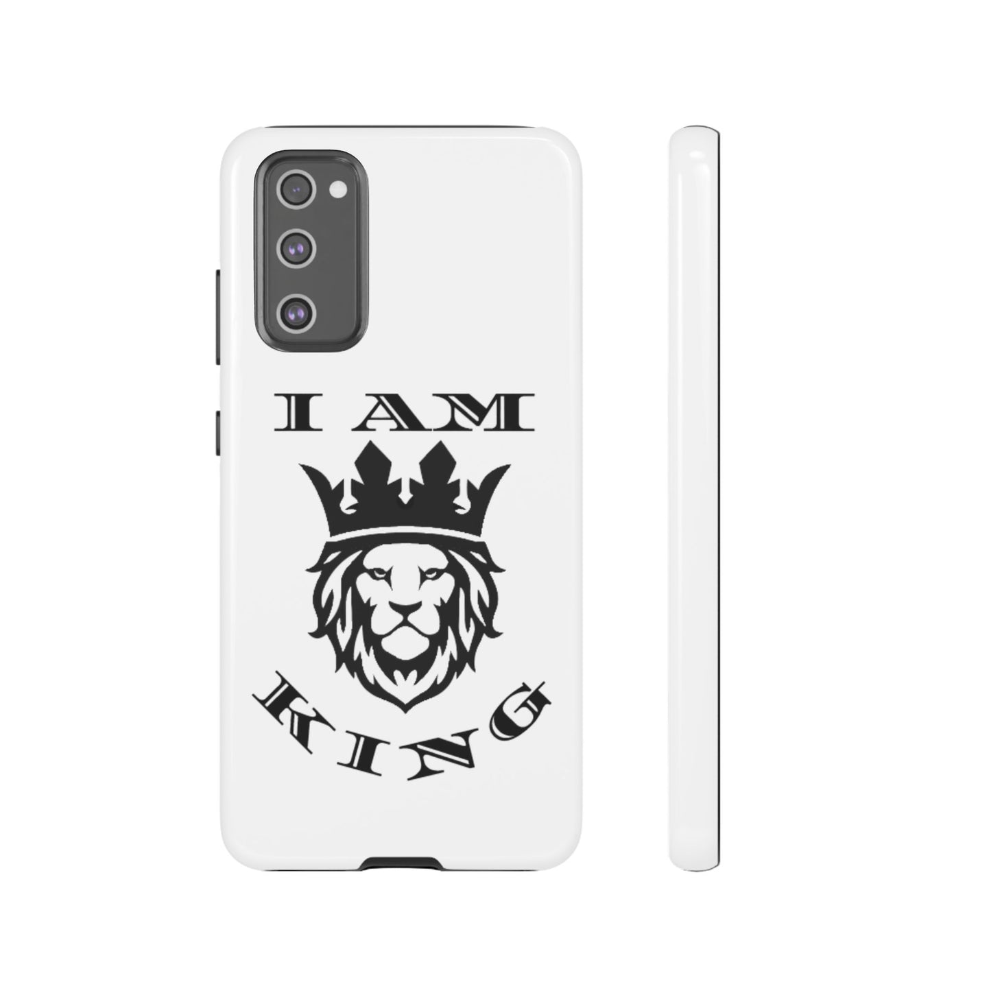 I Am King Lion Phone Case - Tough & Stylish Protection for Confidence, I Am King, I Am Queen, leadership, ruling, family, uplifting, kindness, King, Queen, Love, Lion