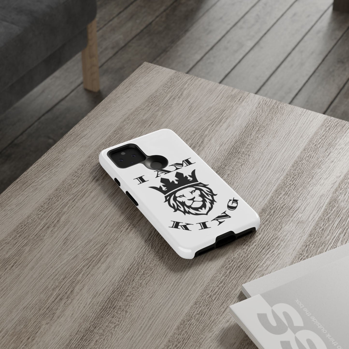 I Am King Lion Phone Case - Tough & Stylish Protection for Confidence, I Am King, I Am Queen, leadership, ruling, family, uplifting, kindness, King, Queen, Love, Lion