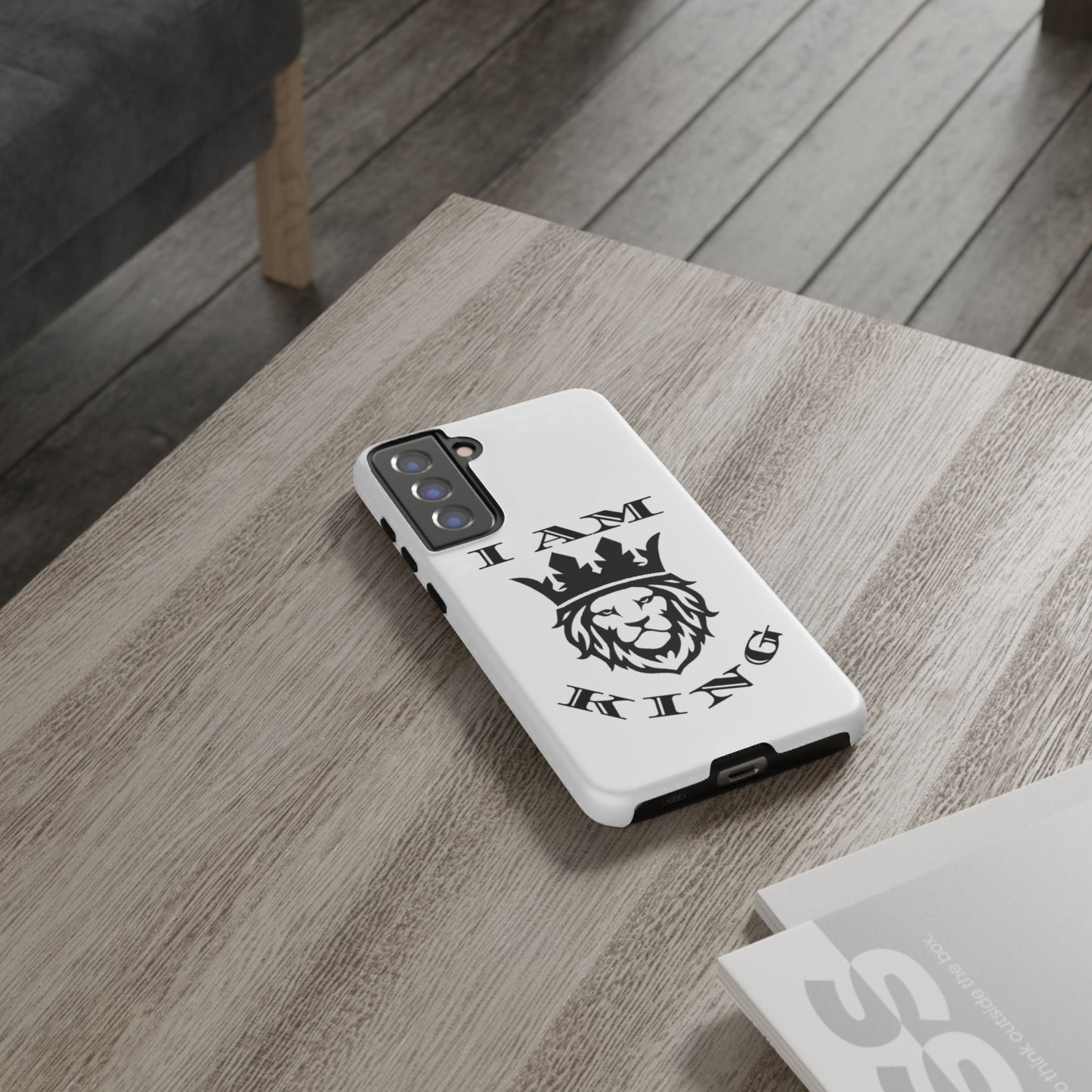 I Am King Lion Phone Case - Tough & Stylish Protection for Confidence, I Am King, I Am Queen, leadership, ruling, family, uplifting, kindness, King, Queen, Love, Lion