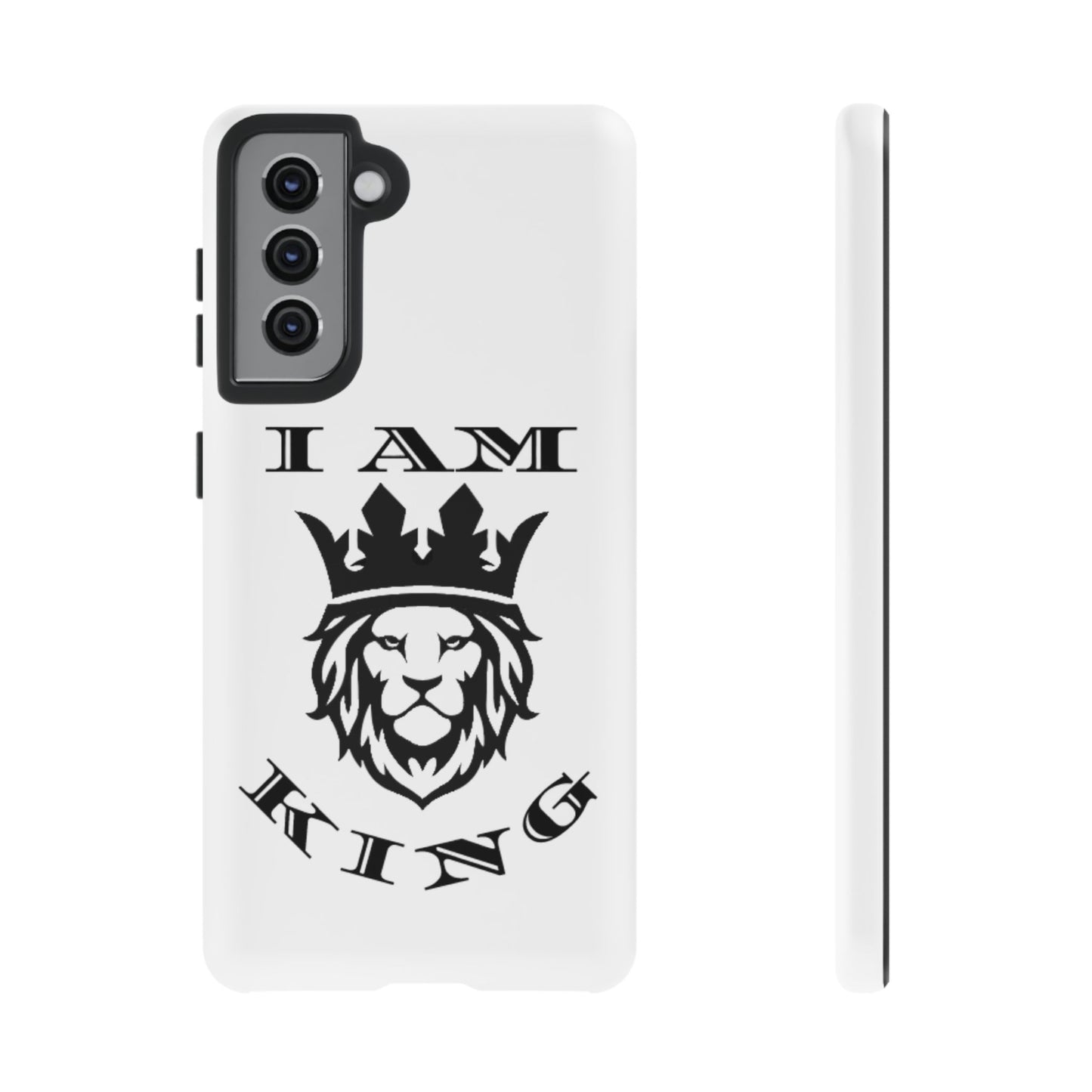I Am King Lion Phone Case - Tough & Stylish Protection for Confidence, I Am King, I Am Queen, leadership, ruling, family, uplifting, kindness, King, Queen, Love, Lion