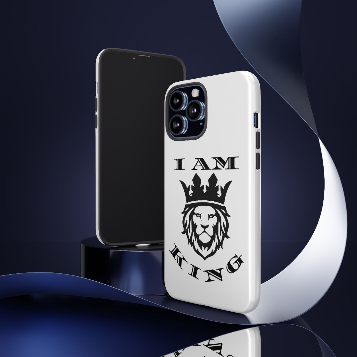 I Am King Lion Phone Case - Tough & Stylish Protection for Confidence, I Am King, I Am Queen, leadership, ruling, family, uplifting, kindness, King, Queen, Love, Lion