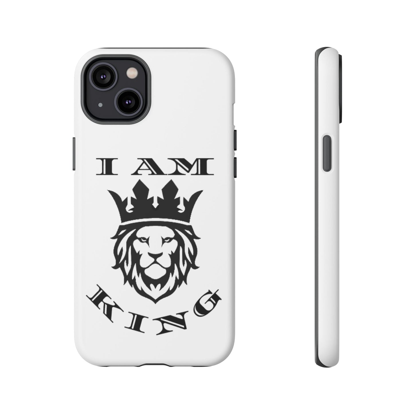I Am King Lion Phone Case - Tough & Stylish Protection for Confidence, I Am King, I Am Queen, leadership, ruling, family, uplifting, kindness, King, Queen, Love, Lion