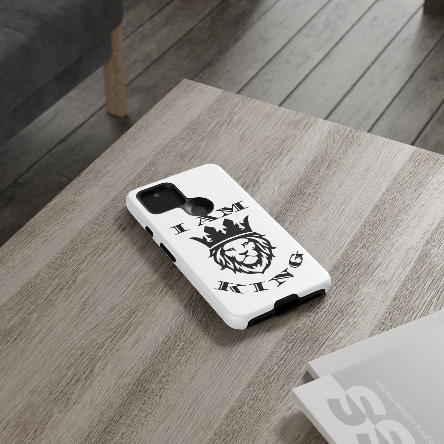 I Am King Lion Phone Case - Tough & Stylish Protection for Confidence, I Am King, I Am Queen, leadership, ruling, family, uplifting, kindness, King, Queen, Love, Lion