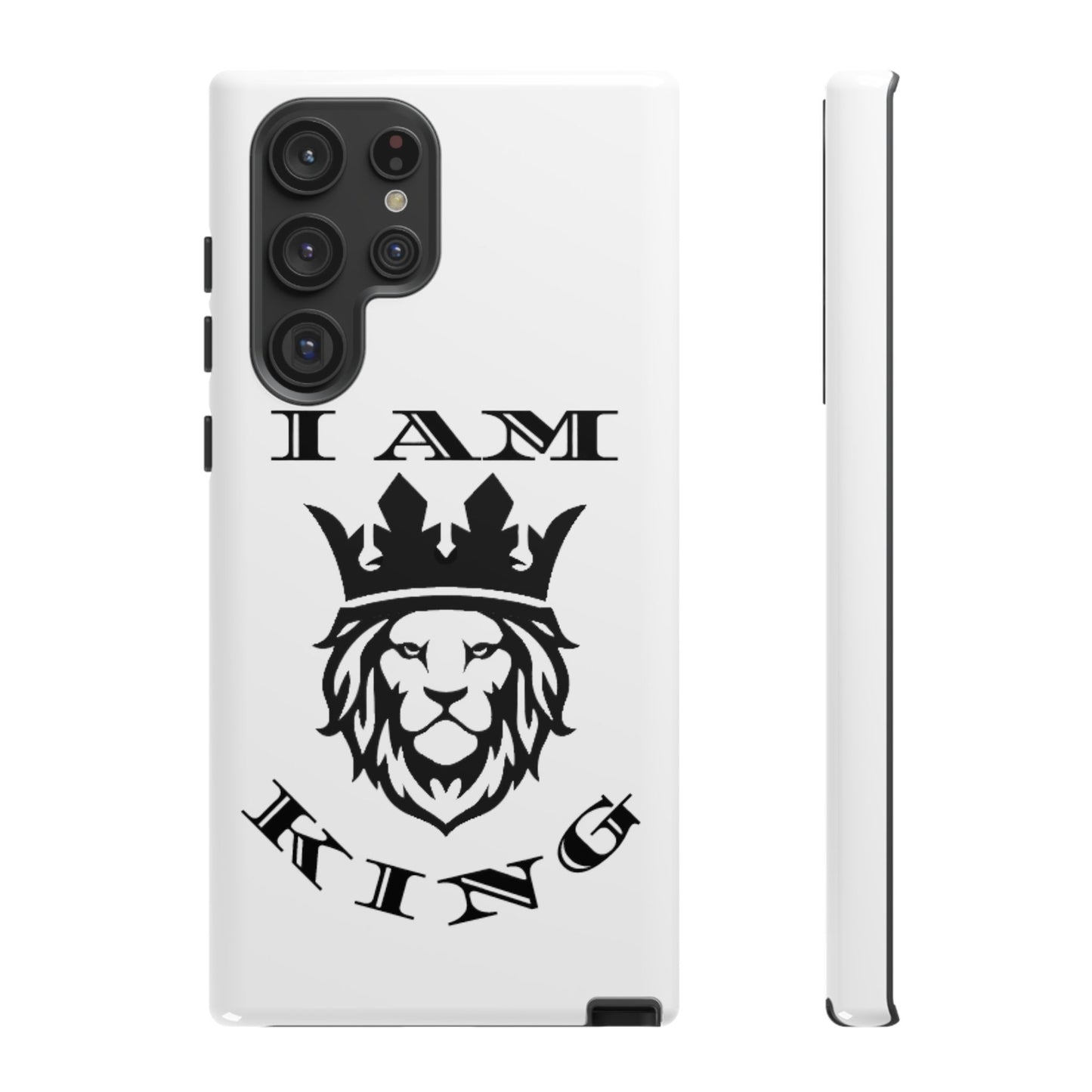 I Am King Lion Phone Case - Tough & Stylish Protection for Confidence, I Am King, I Am Queen, leadership, ruling, family, uplifting, kindness, King, Queen, Love, Lion