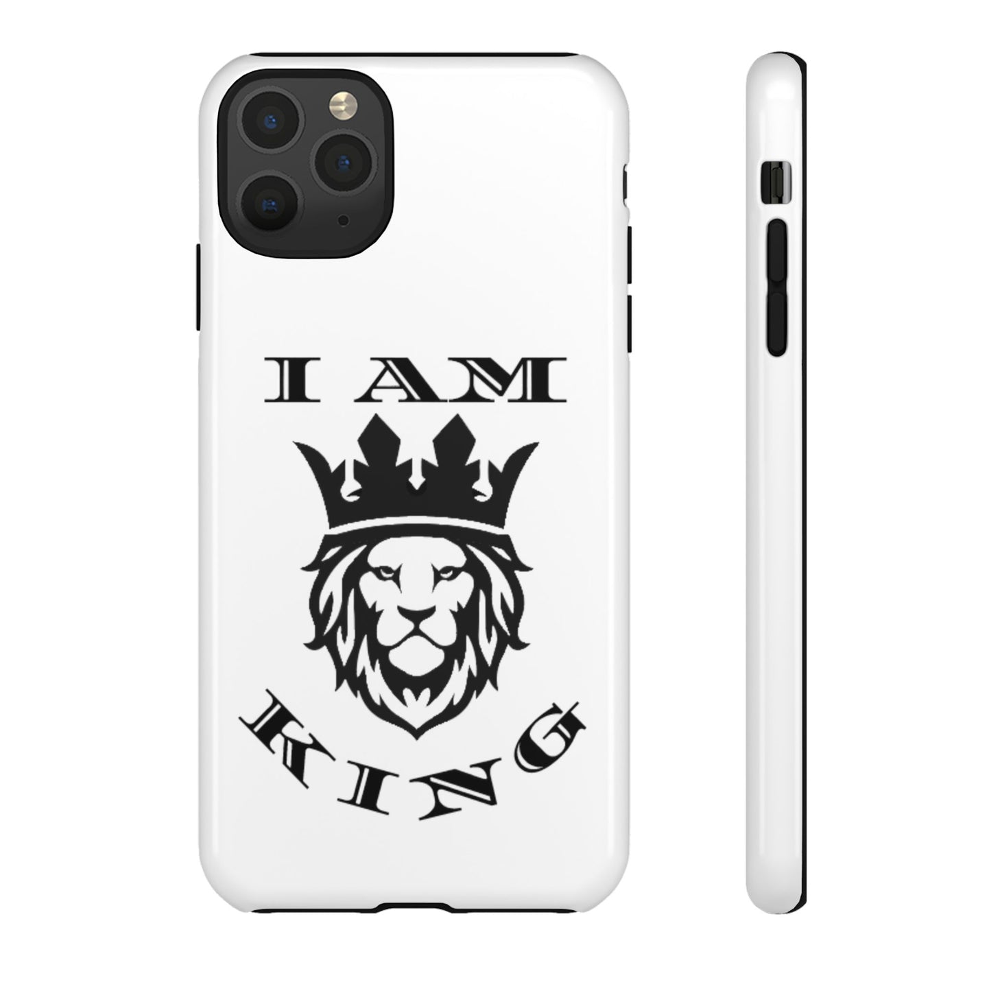 I Am King Lion Phone Case - Tough & Stylish Protection for Confidence, I Am King, I Am Queen, leadership, ruling, family, uplifting, kindness, King, Queen, Love, Lion